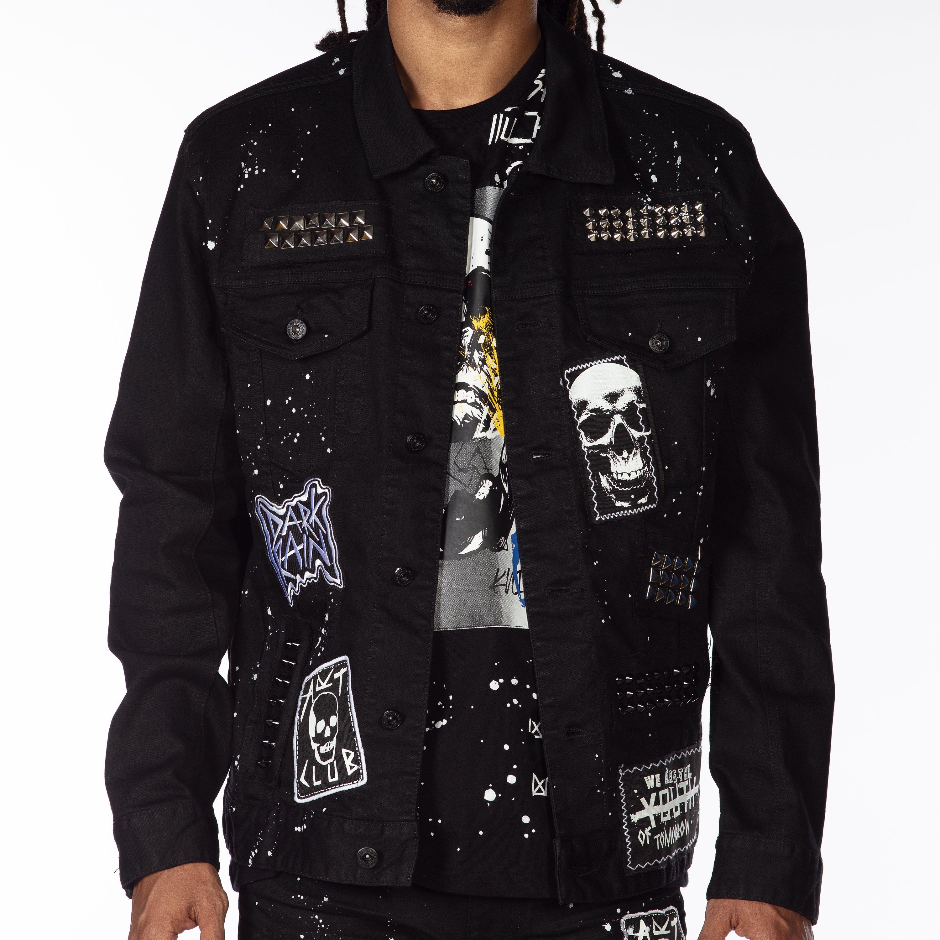 jet black denim jacket
