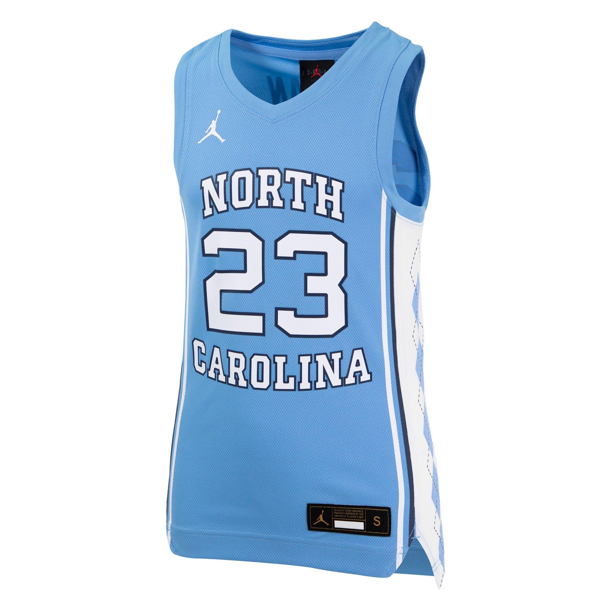 blue and white jordan jersey