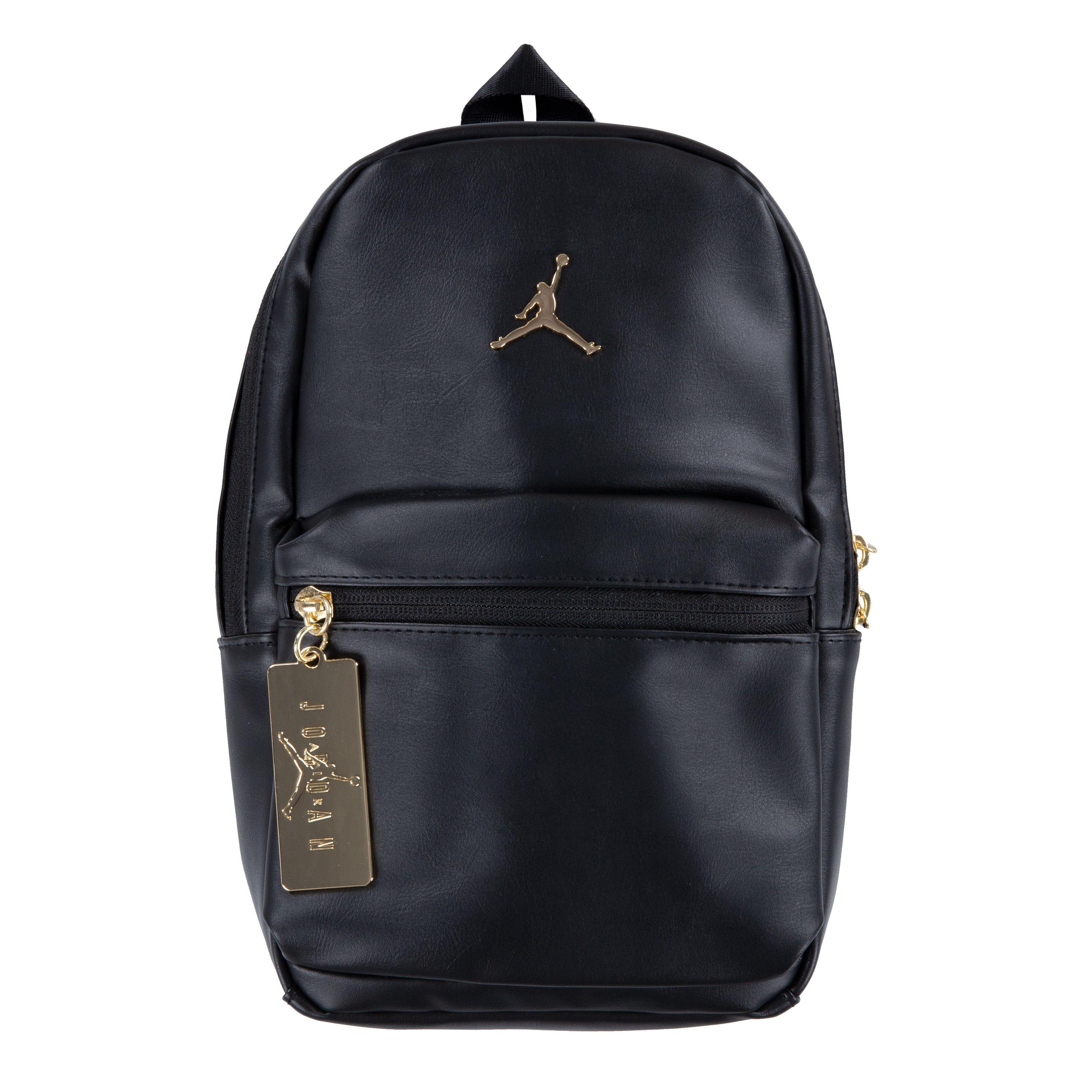 jordan backpack black and gold