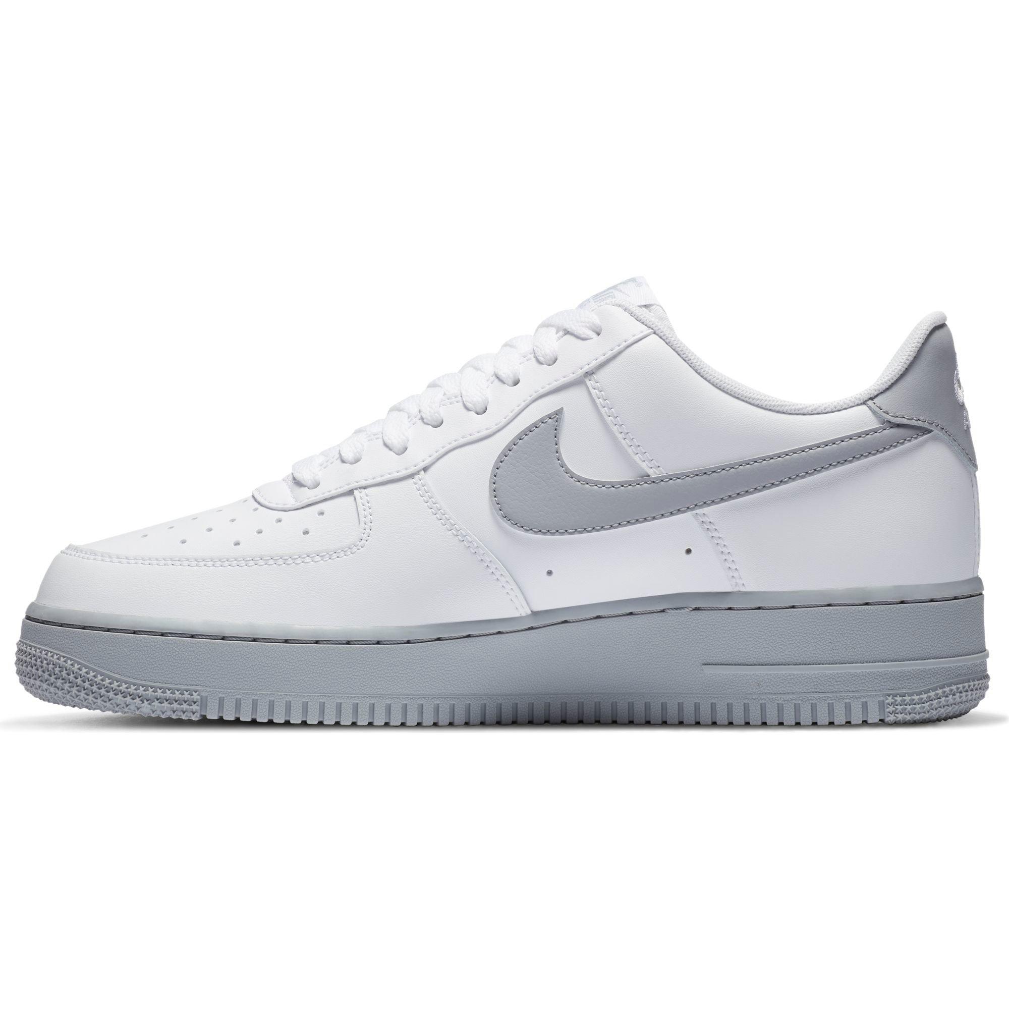 grey nike air force 1s