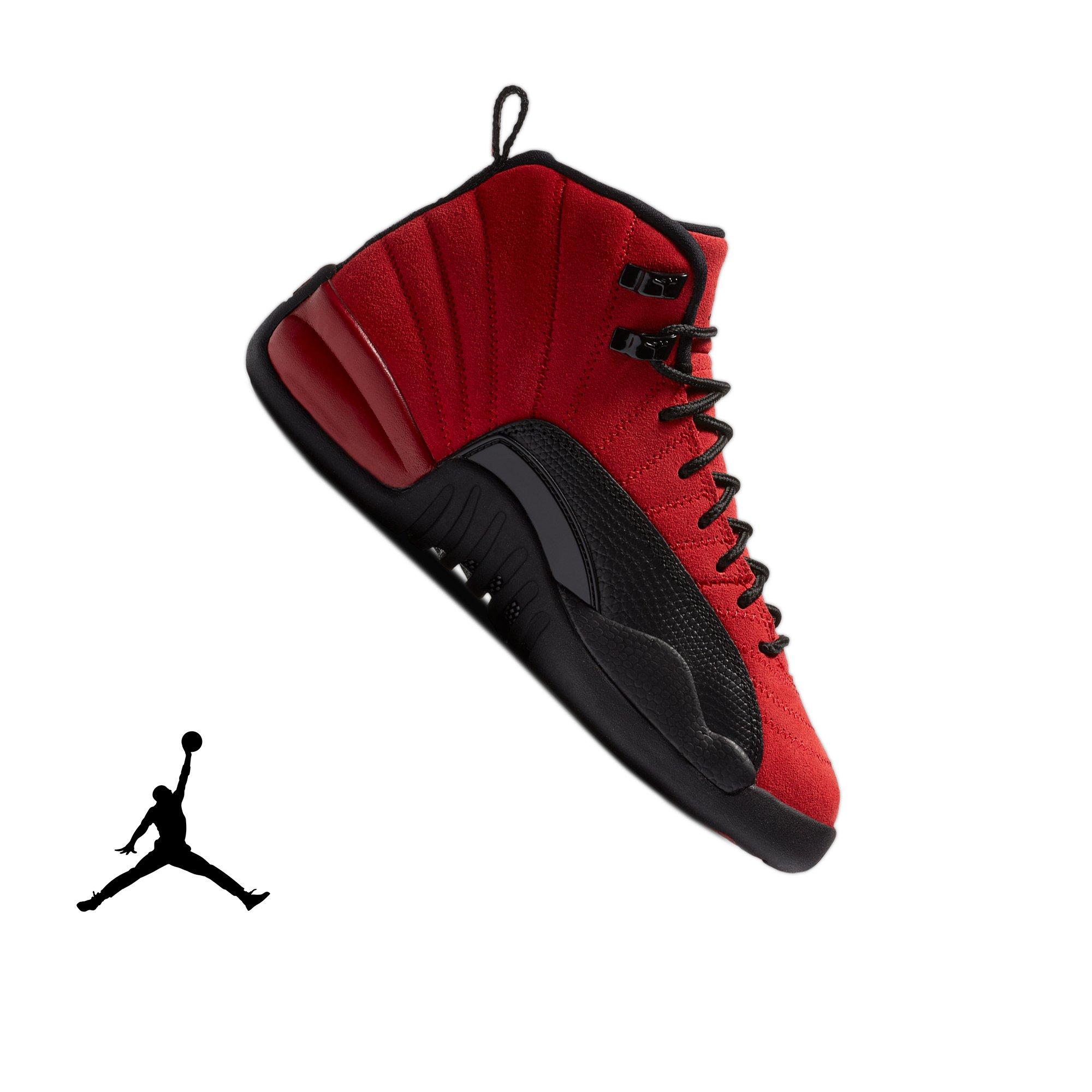 red jordan 12s grade school