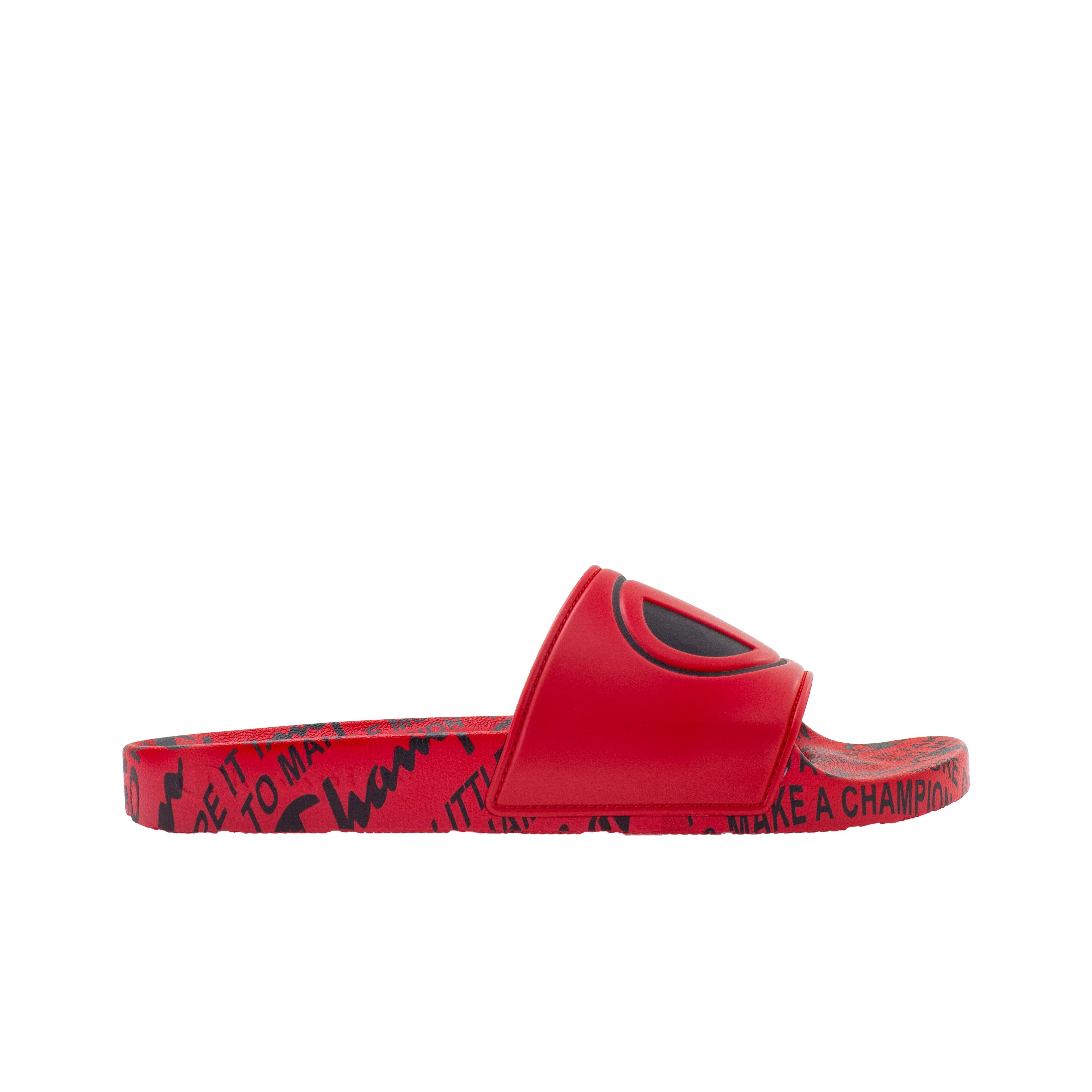 Champion Ipo It Print Red Black Men S Slide Hibbett City Gear