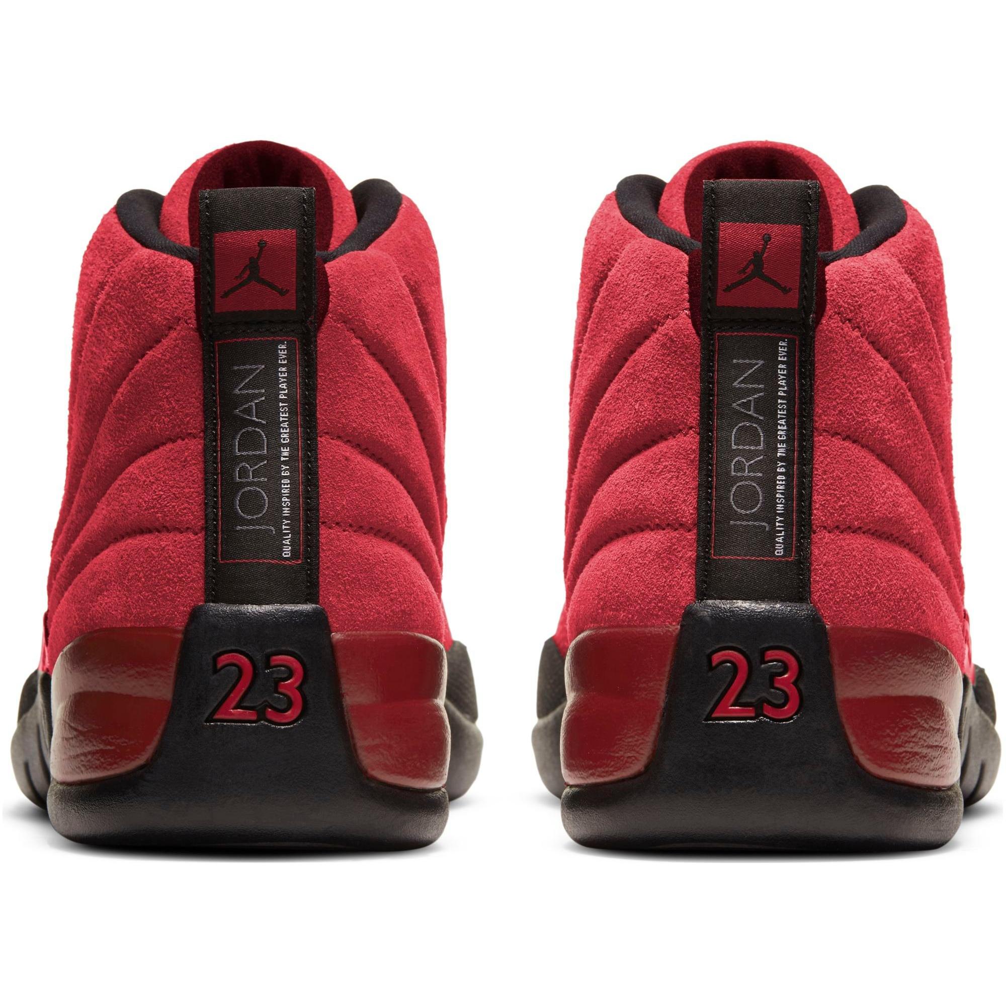 Jordan 12 red on sale boys