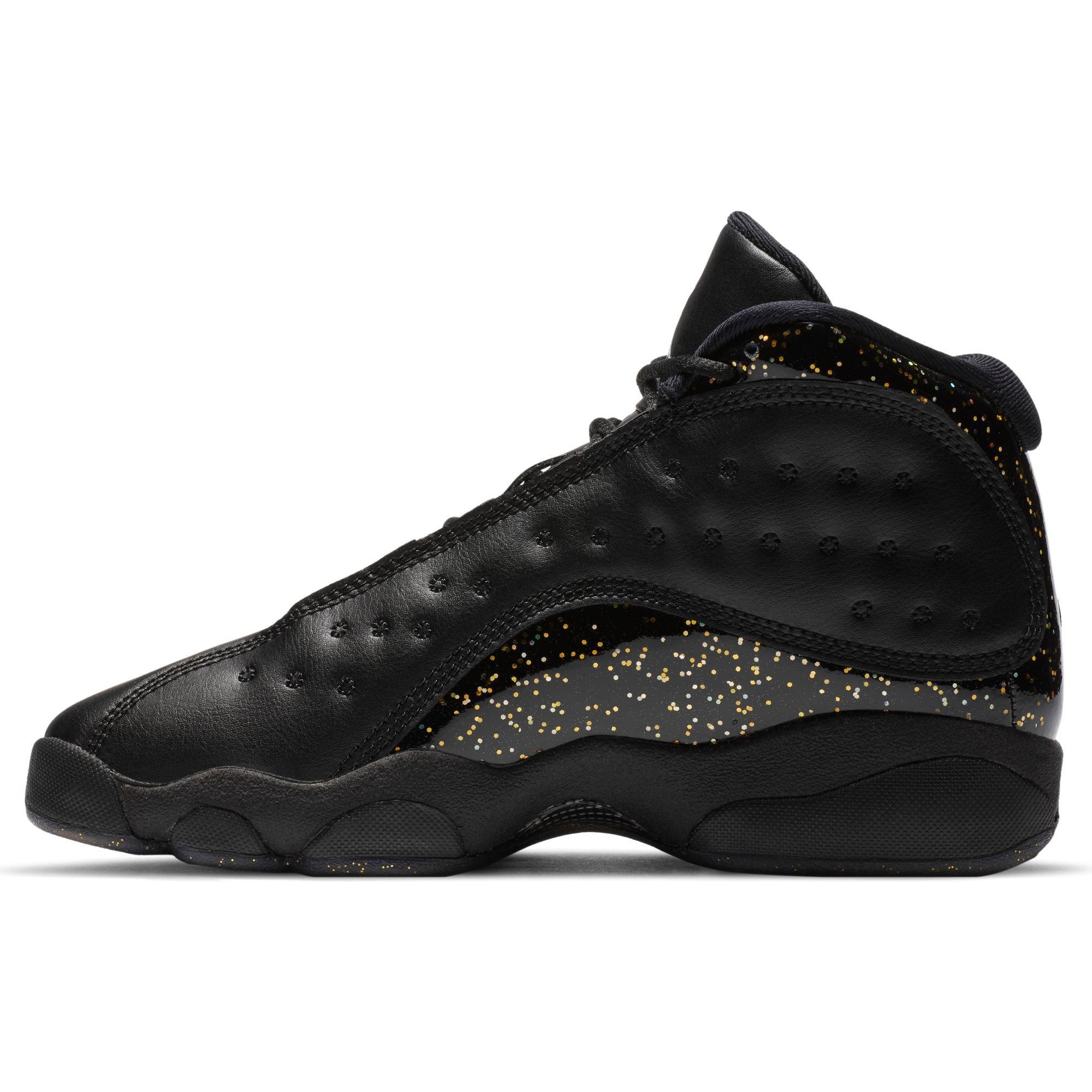 jordan 13 retro black and gold