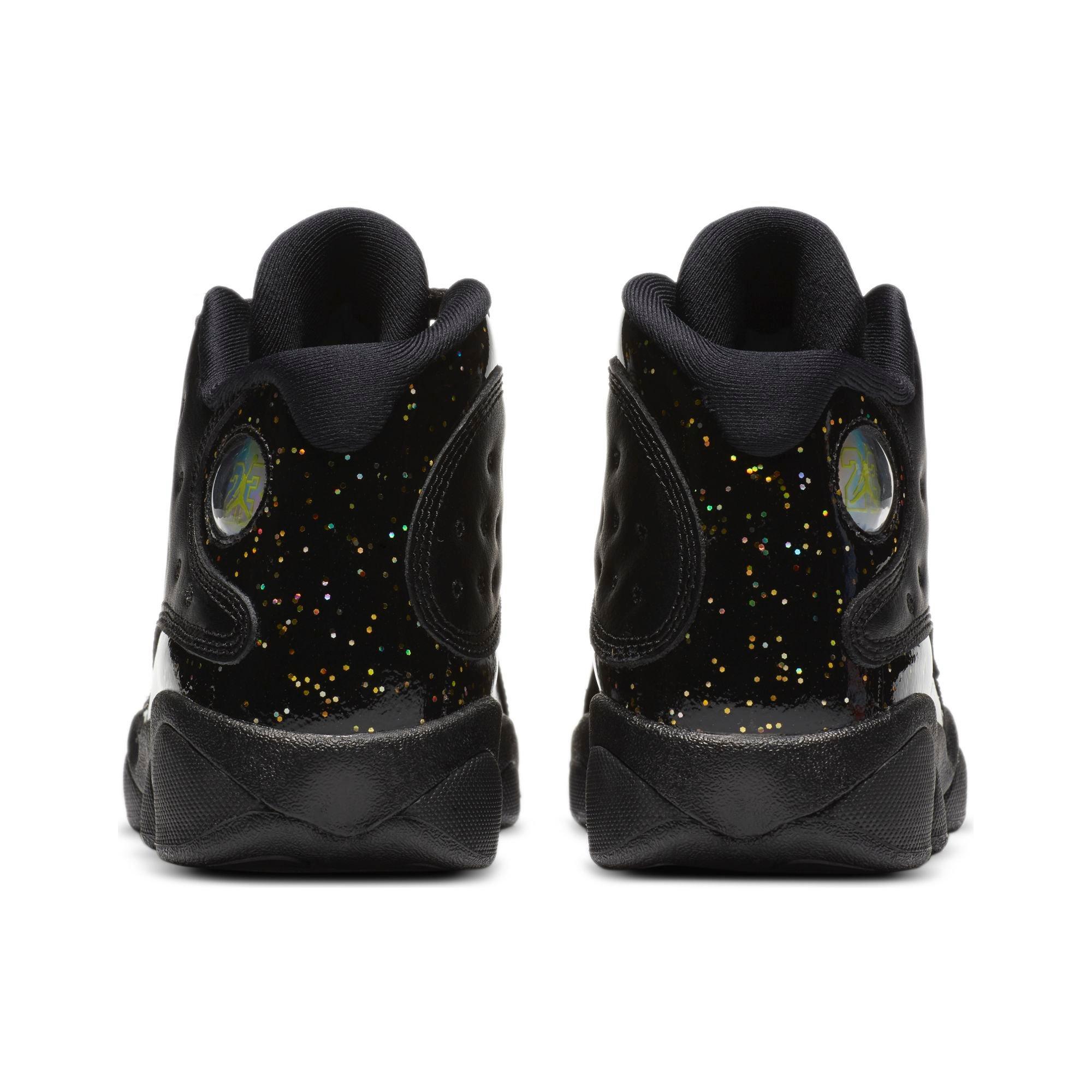 jordan 13s black and gold