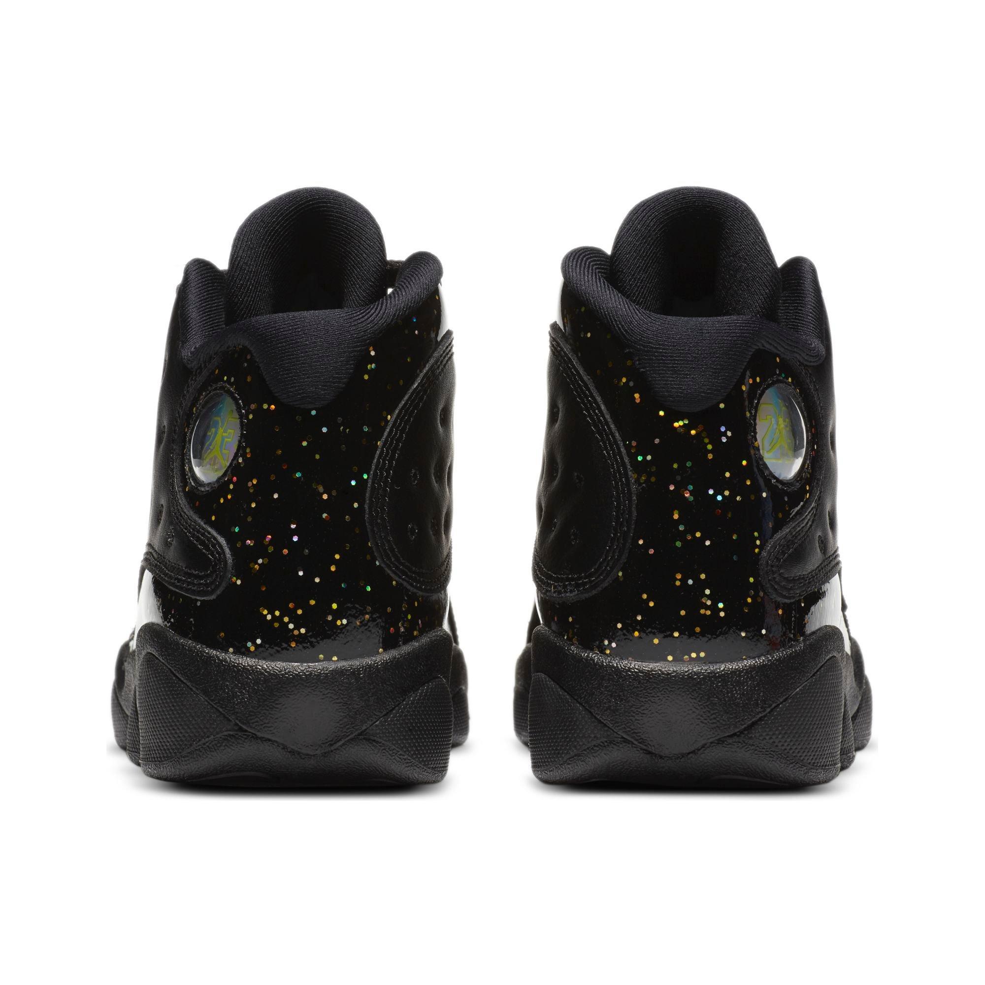 black jordan with sparkles