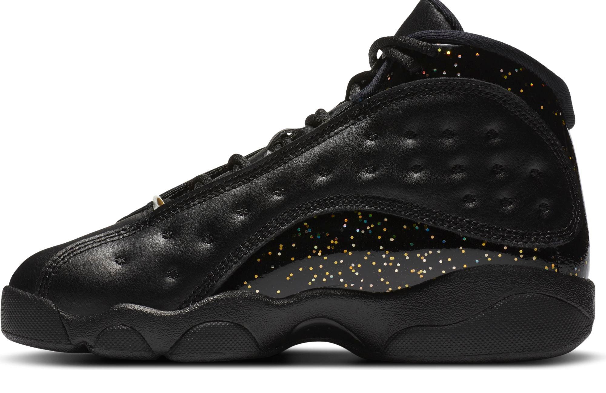 Gold and best sale black retro jordans