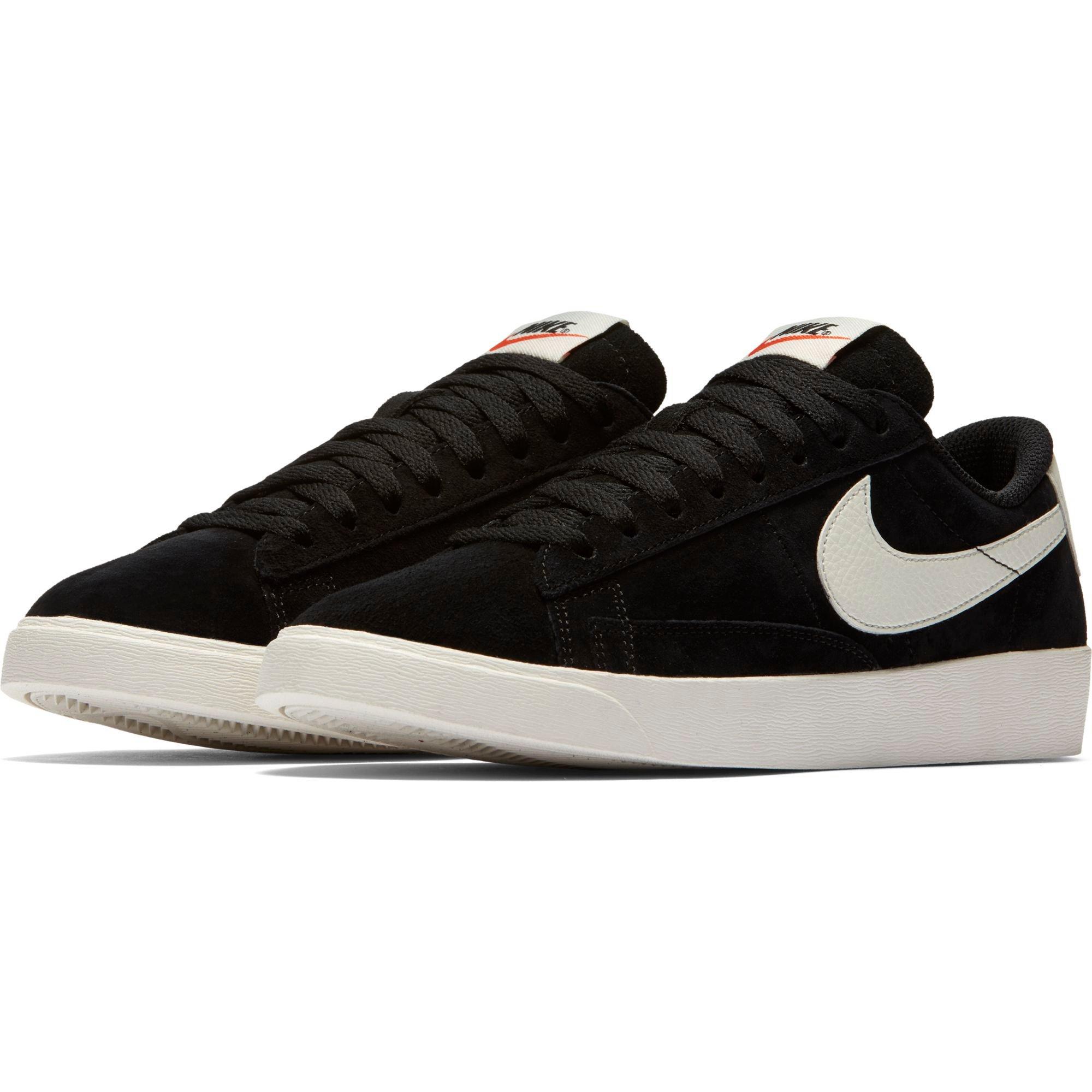 nike blazer low suede women's black