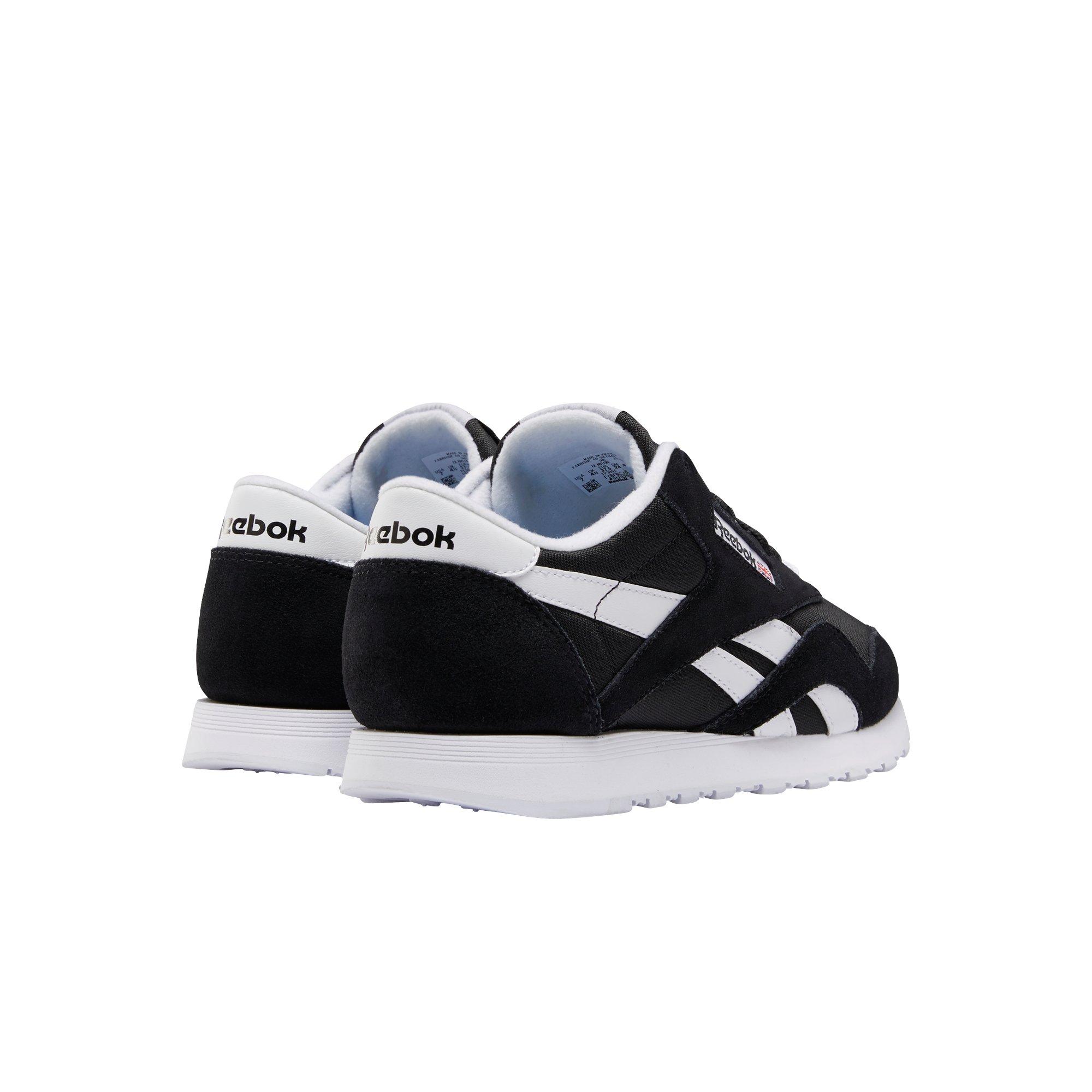 reebok classic black white
