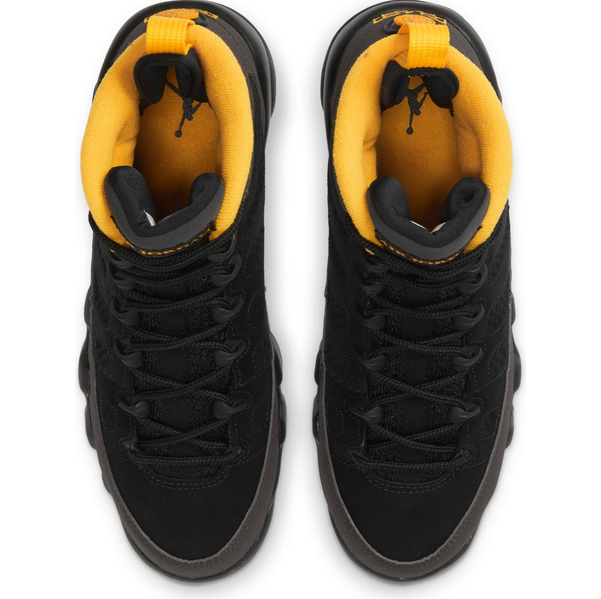 Jordan 9 black hot sale and yellow