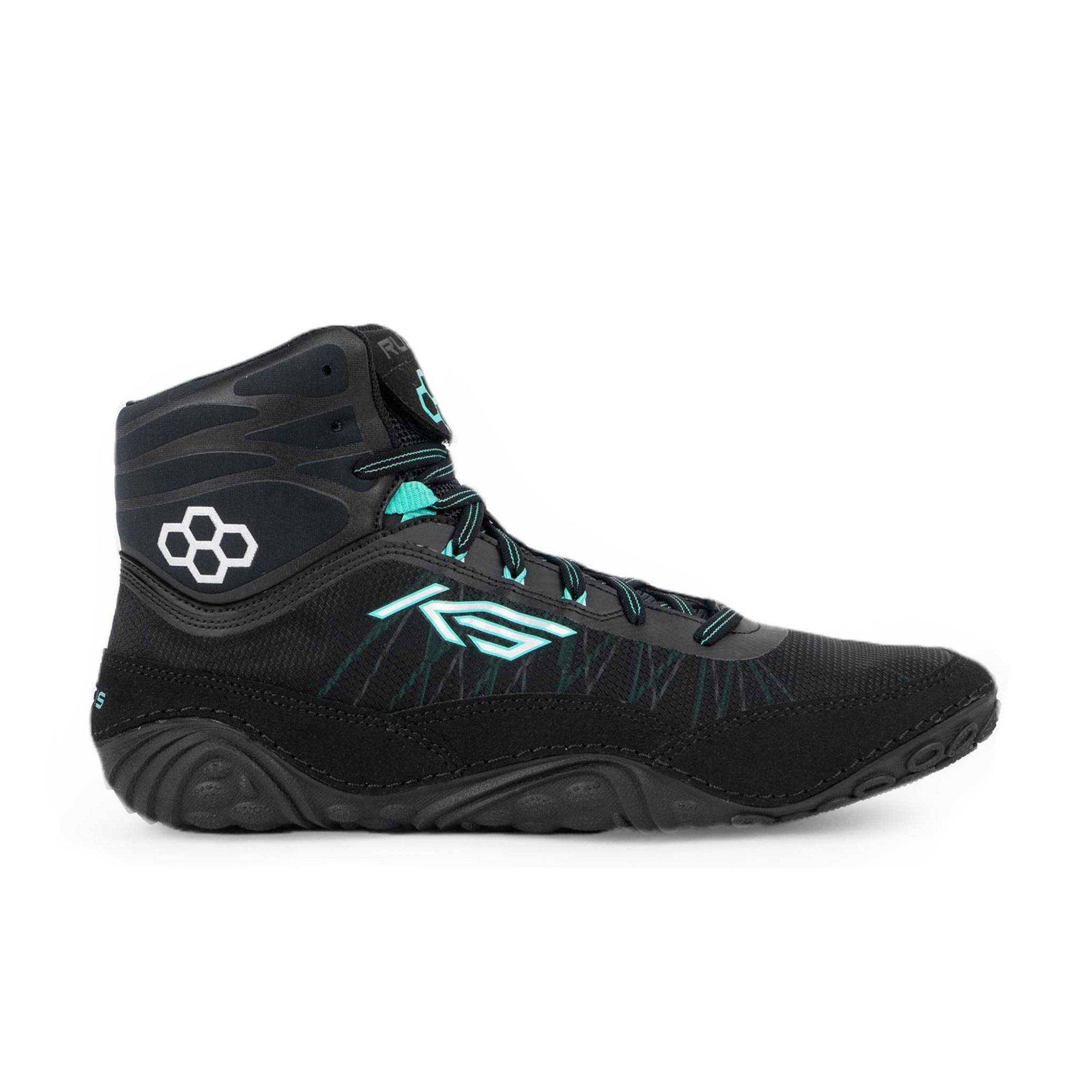 teal wrestling shoes