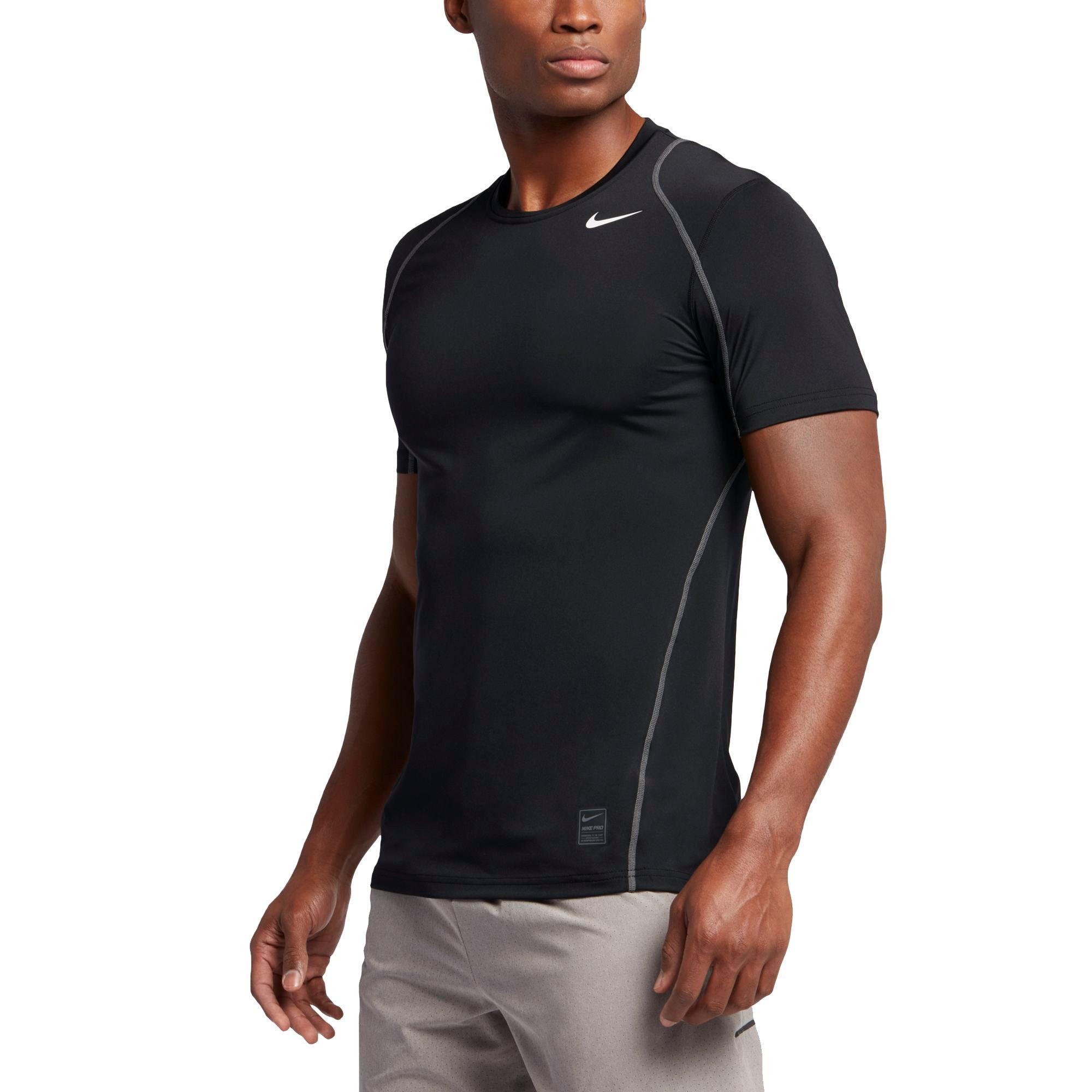 nike men's pro short sleeve fitted top