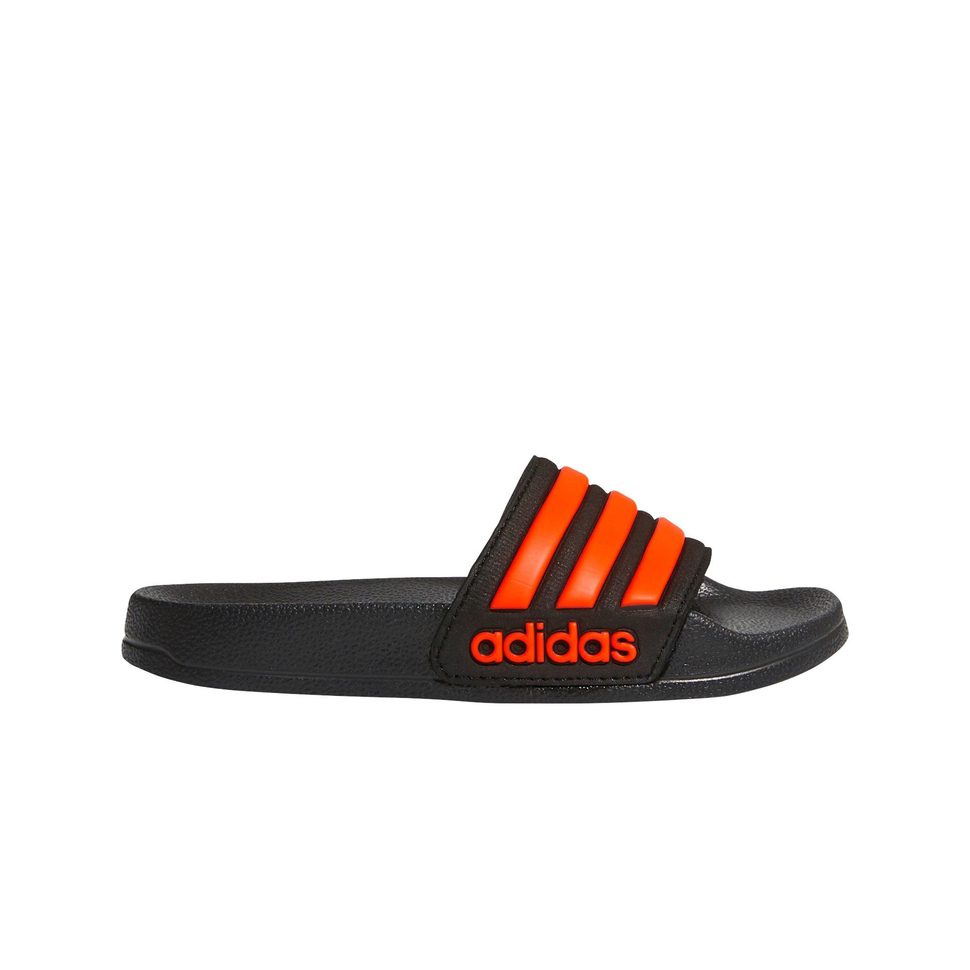 red adidas slides near me