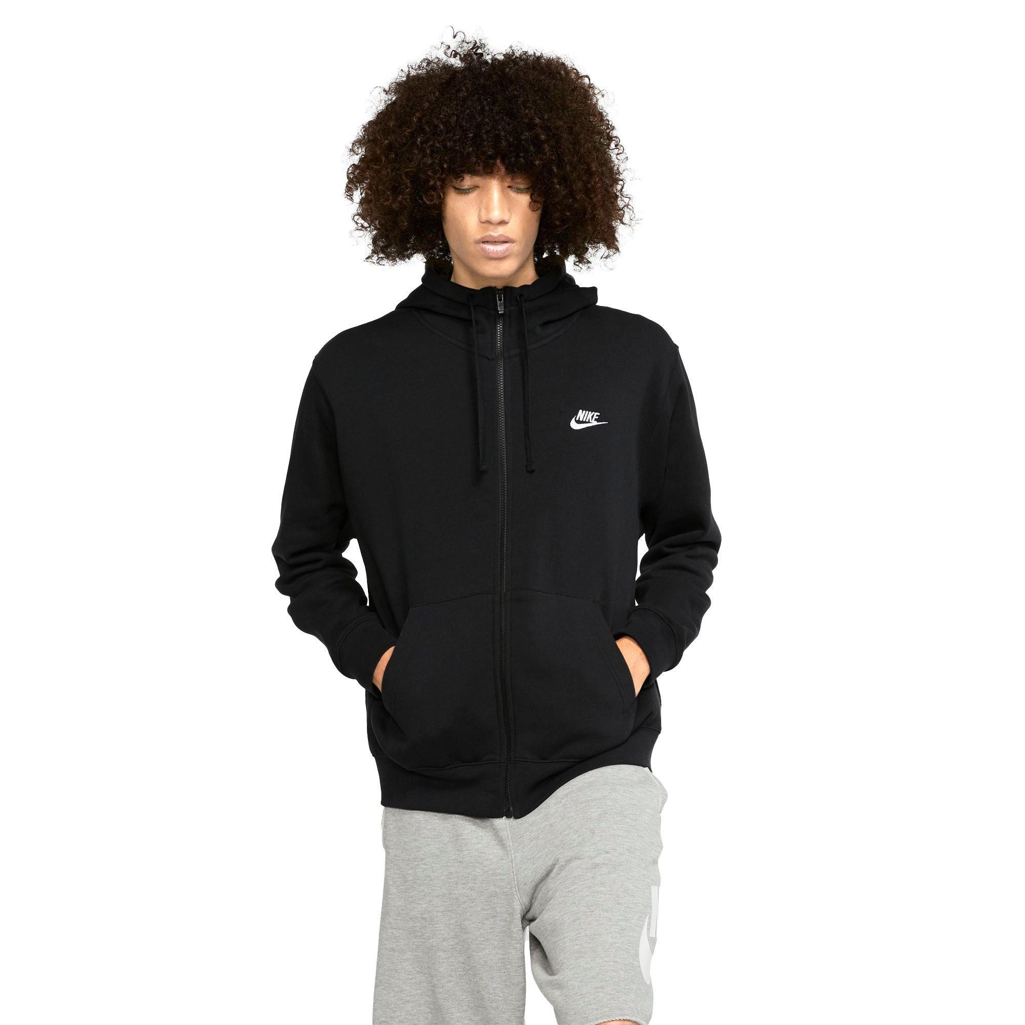 nike club fleece sweatshirt black