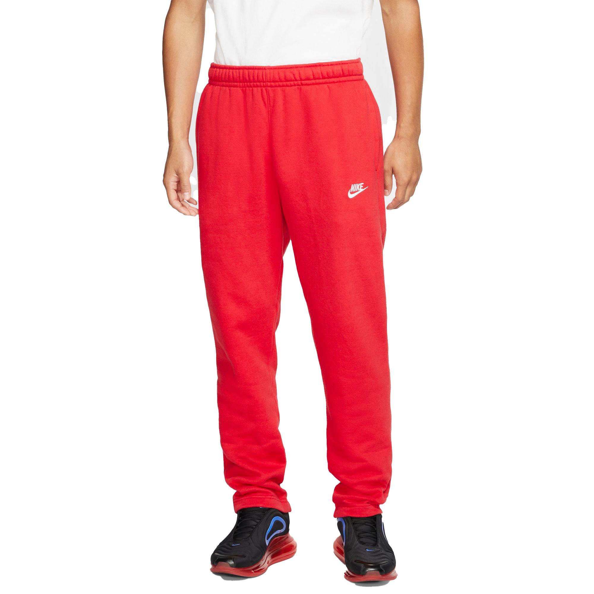 red nike pants men