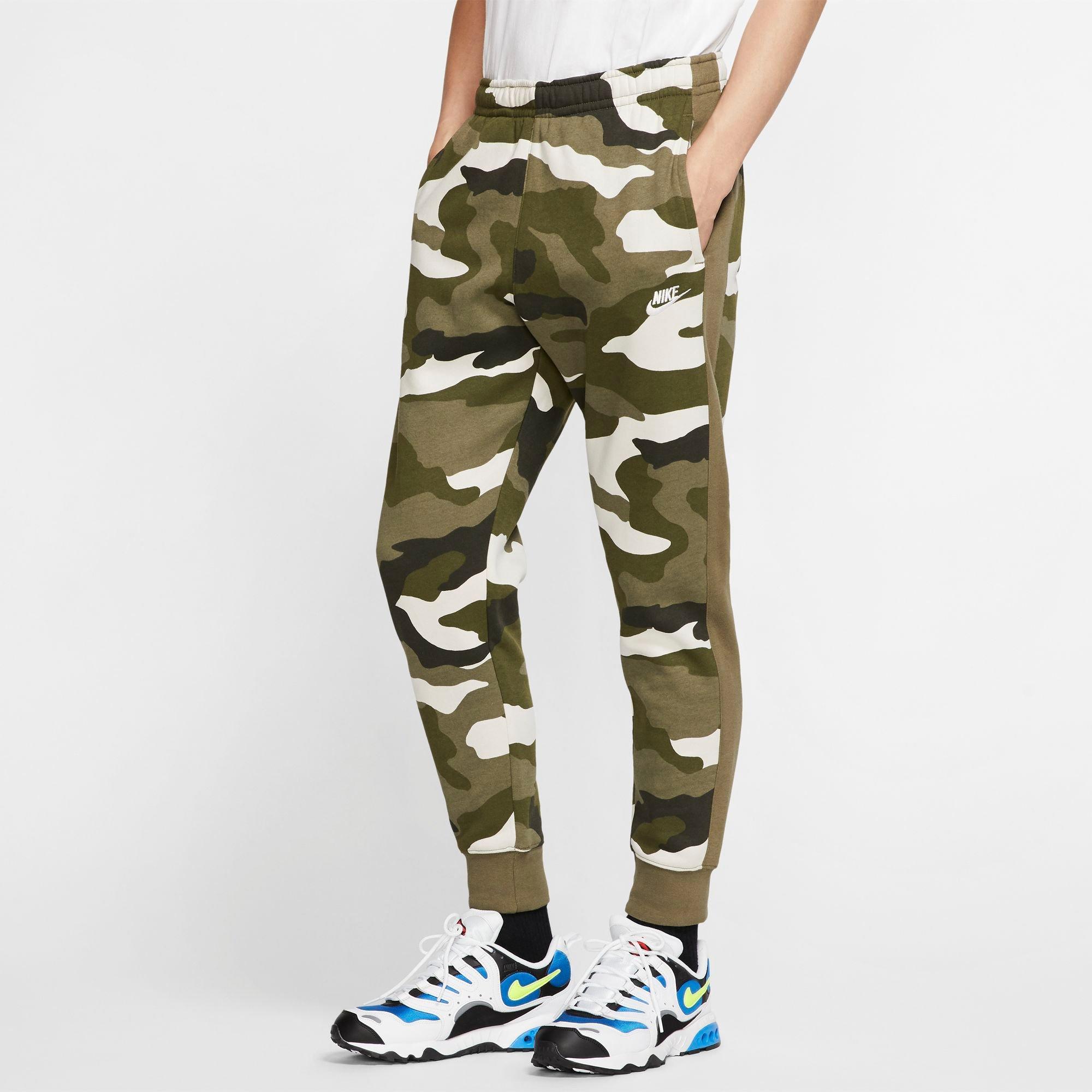 nike club camo pants