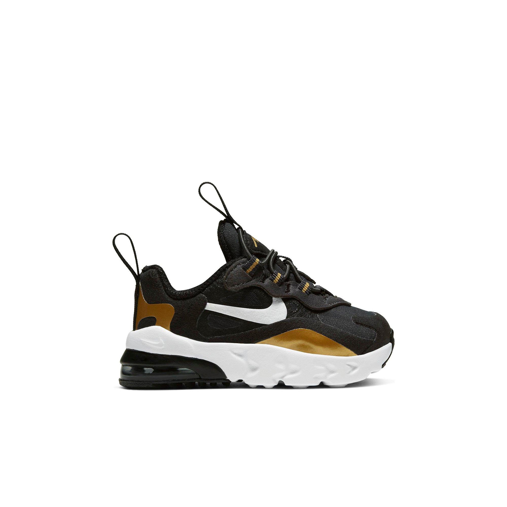 black and gold toddler nike