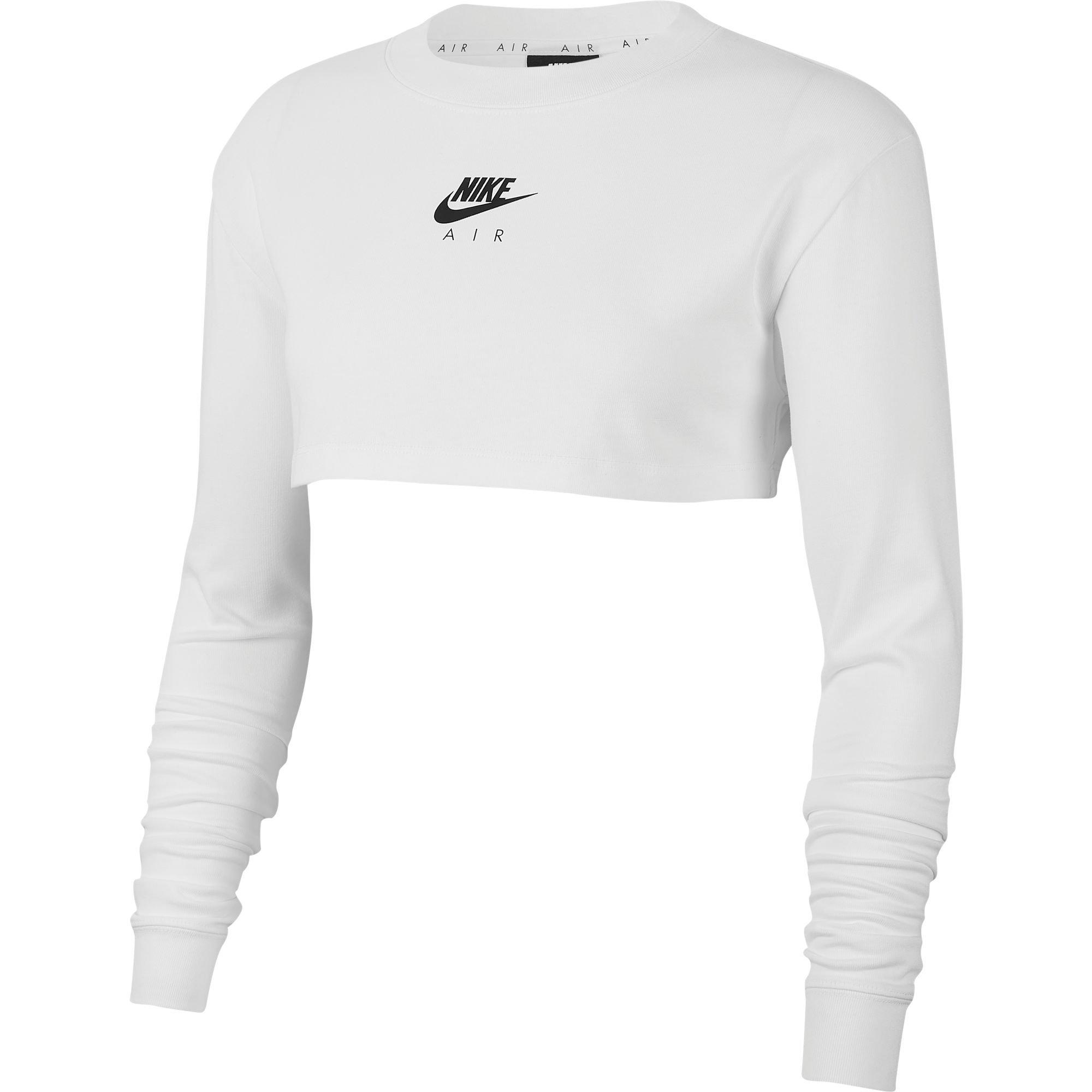 nike air crop top long sleeve