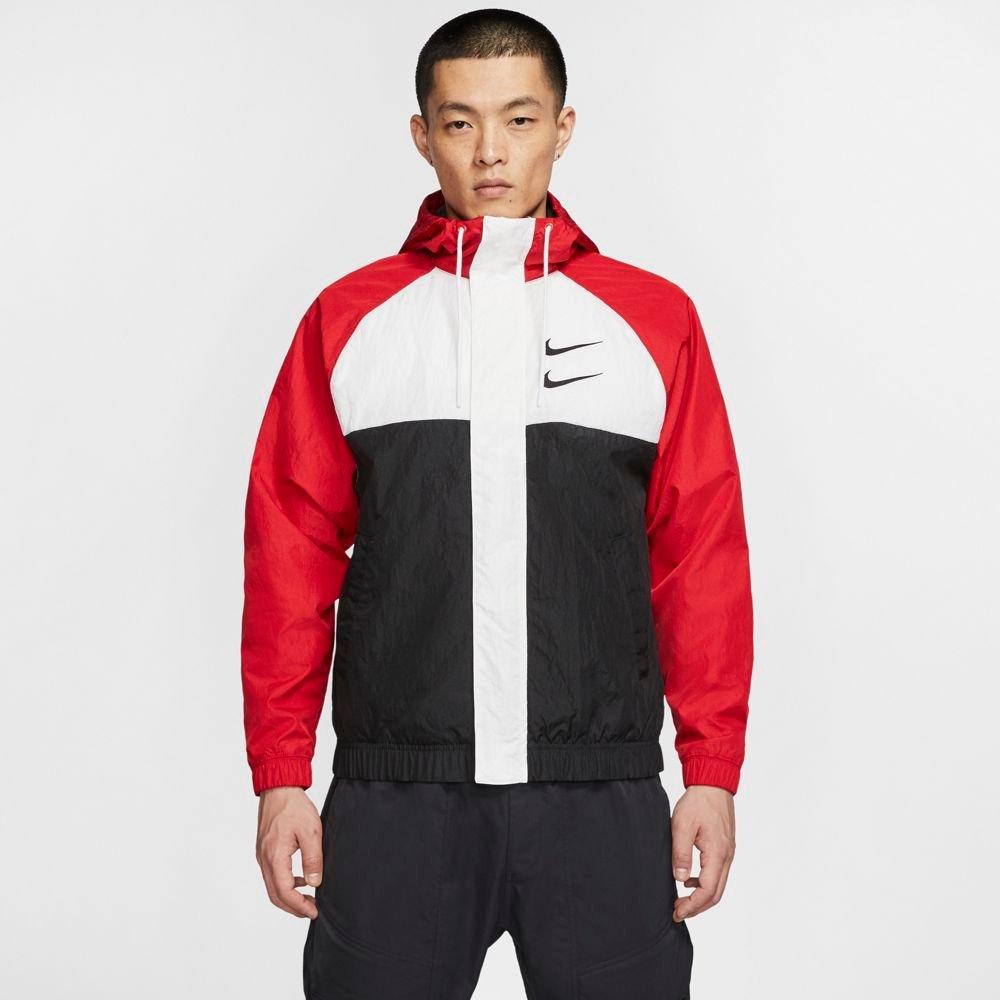 nike red white black jacket