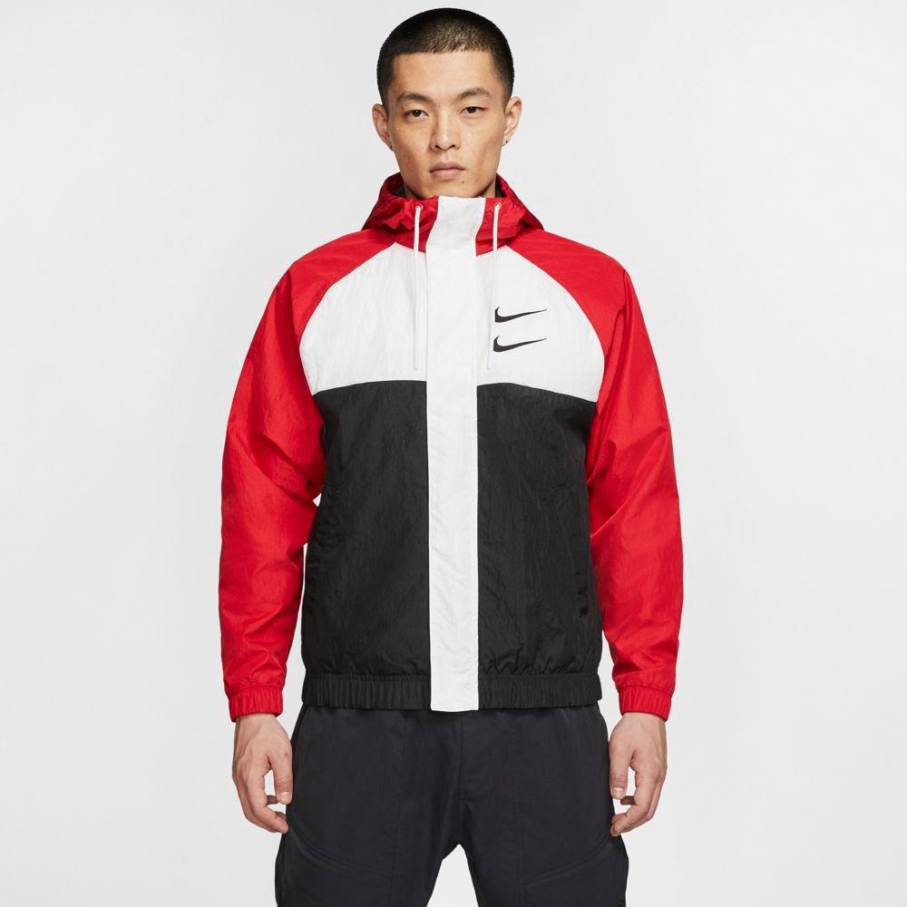 nike red white black jacket