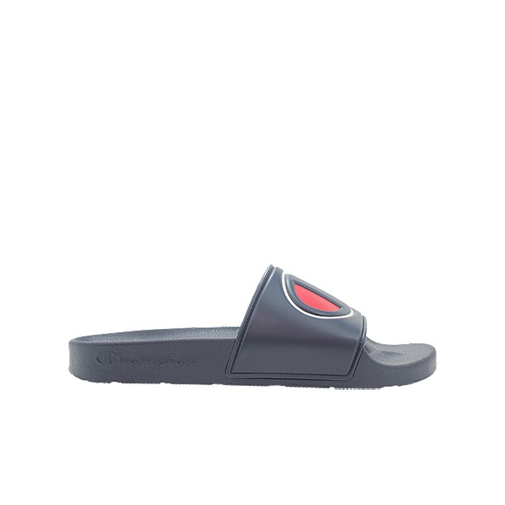 champion slides navy blue