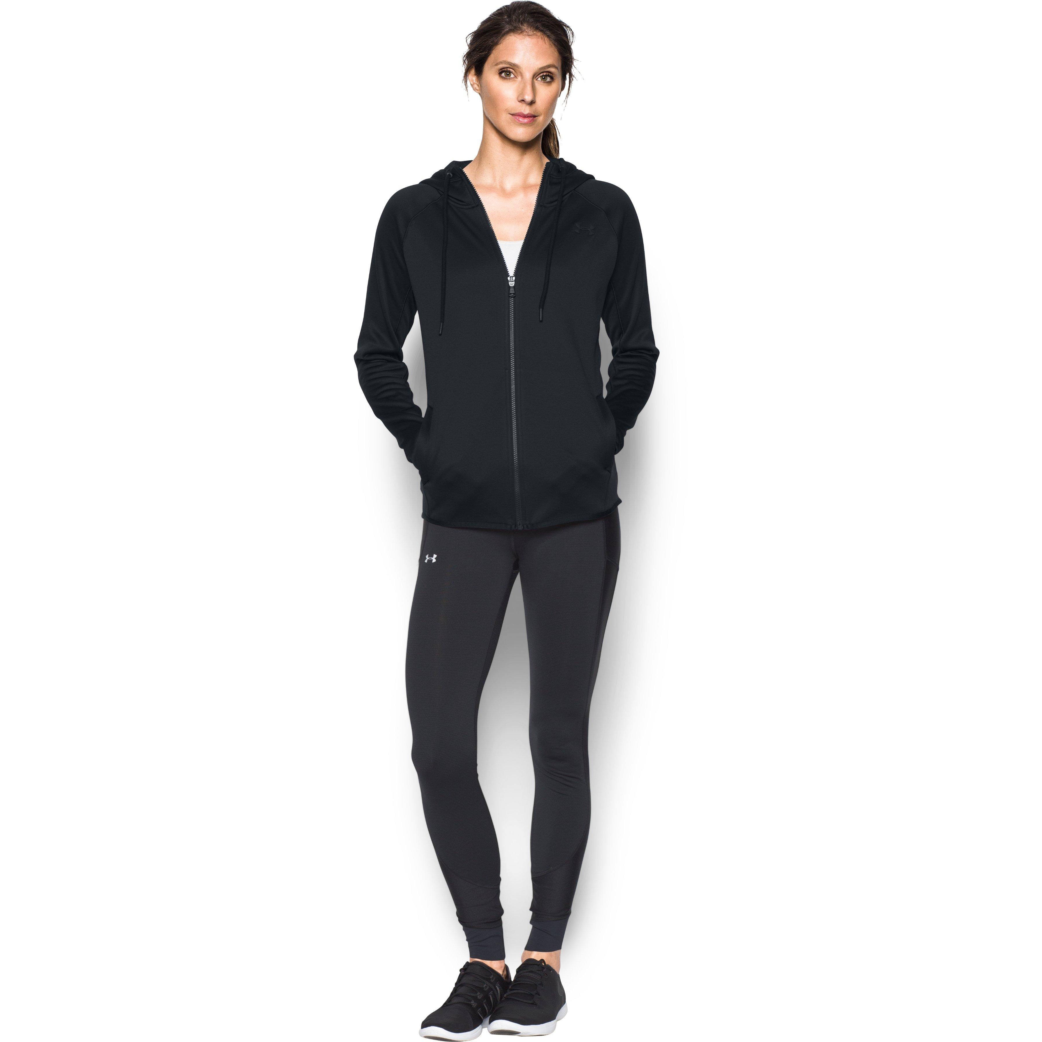 under armour women's storm armour fleece lightweight full zip hoodie
