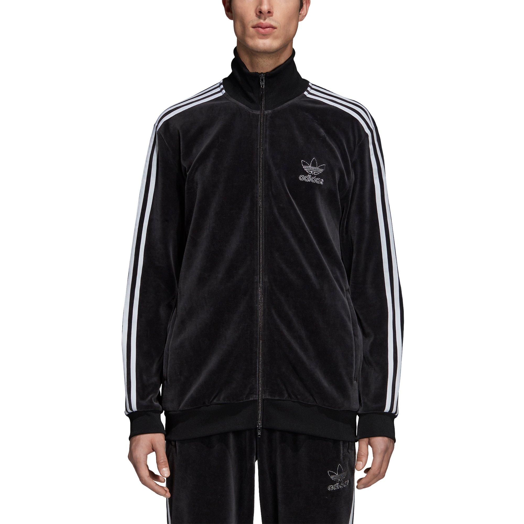 adidas beckenbauer velour tracksuit