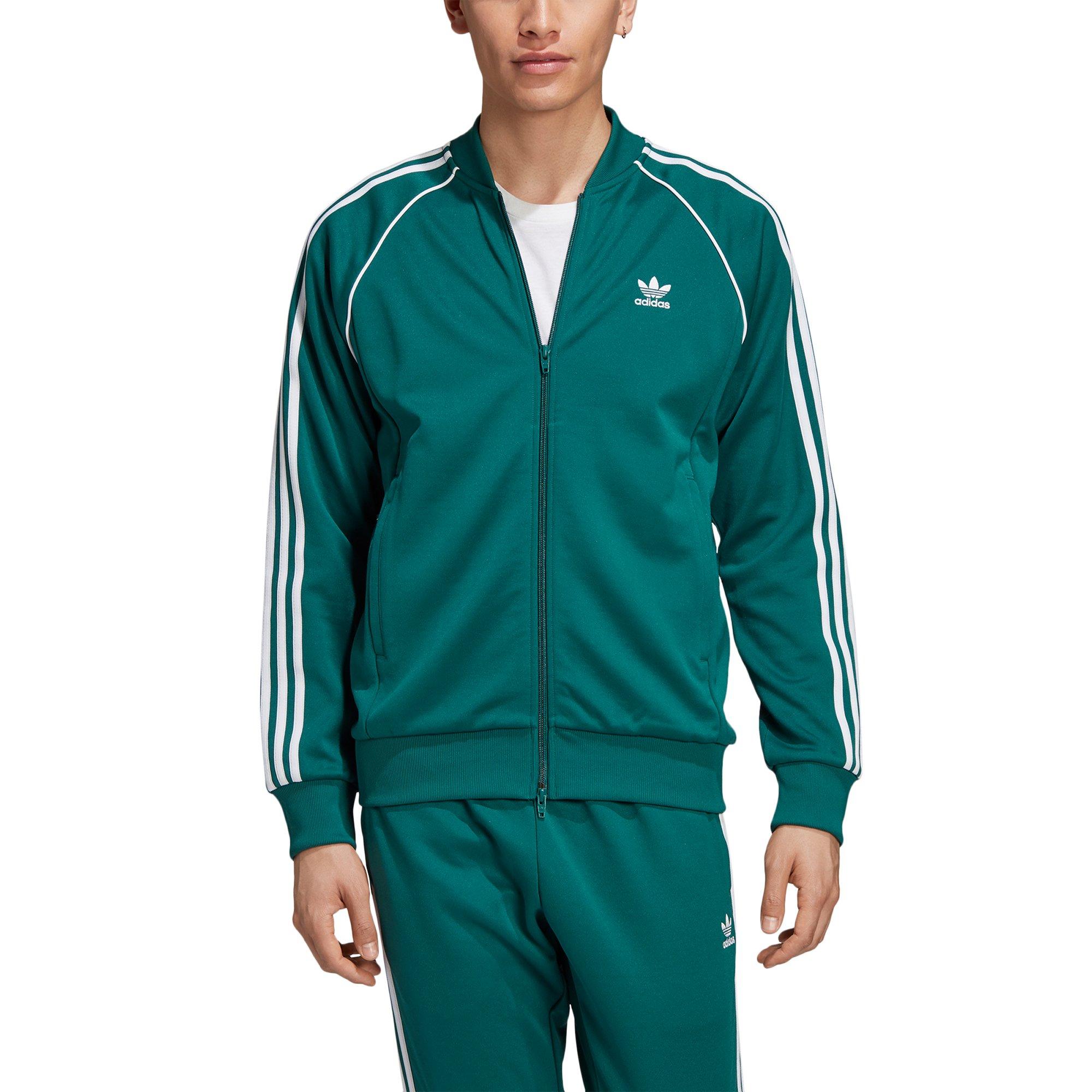 adidas sst track jacket green