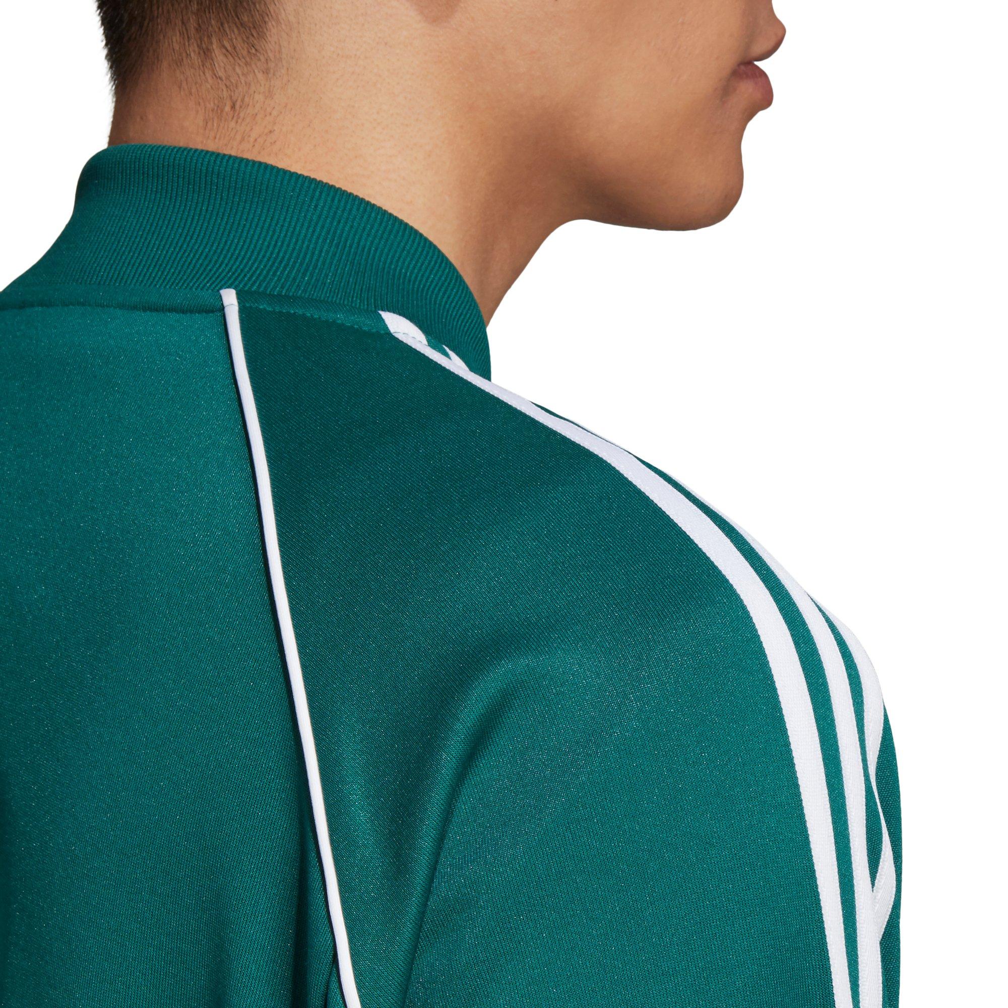 adidas sst track jacket green