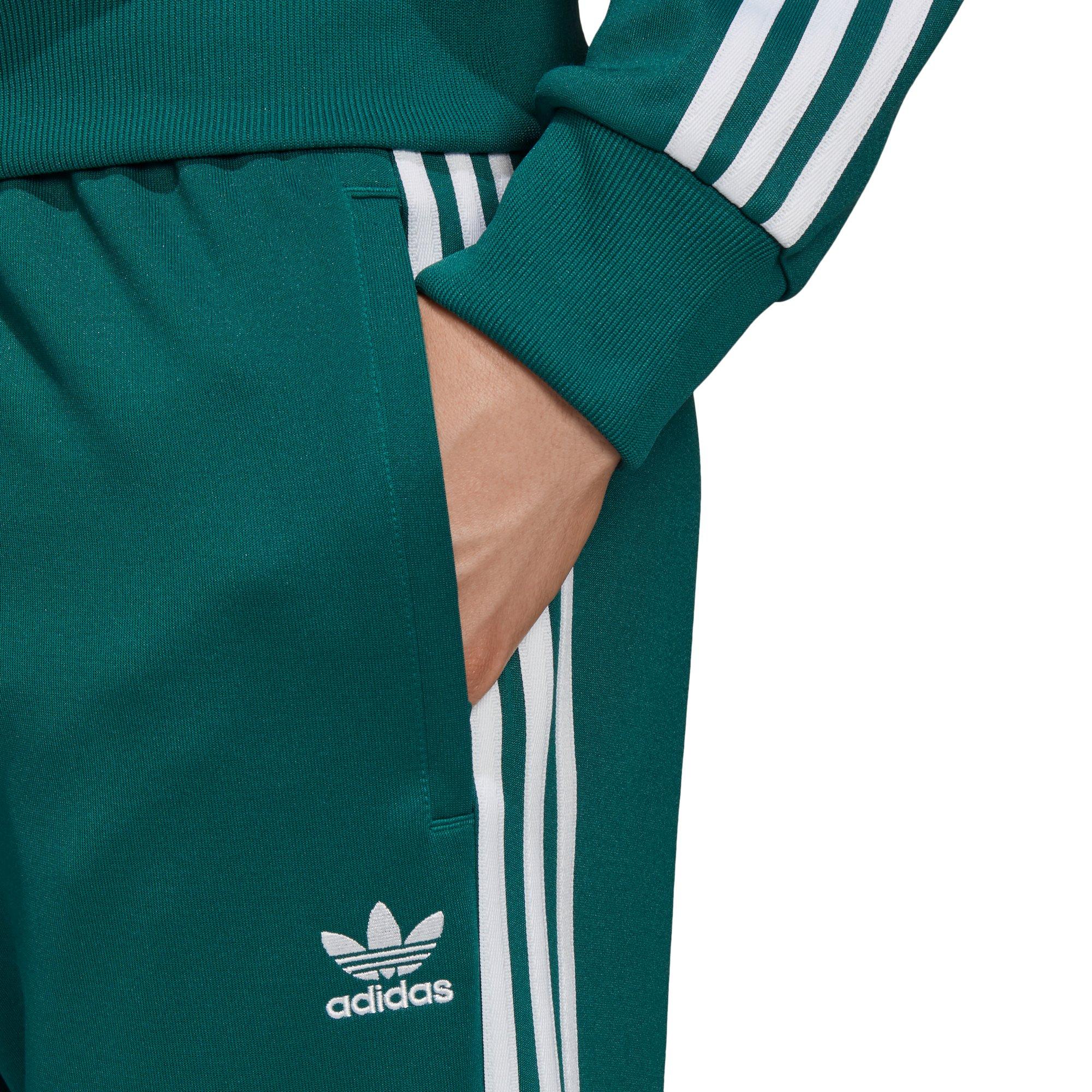 adidas sst track pants womens green