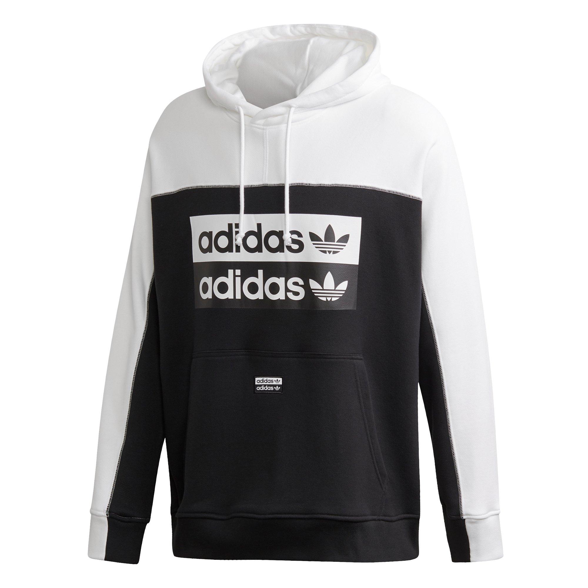 black and white adidas hoodie mens