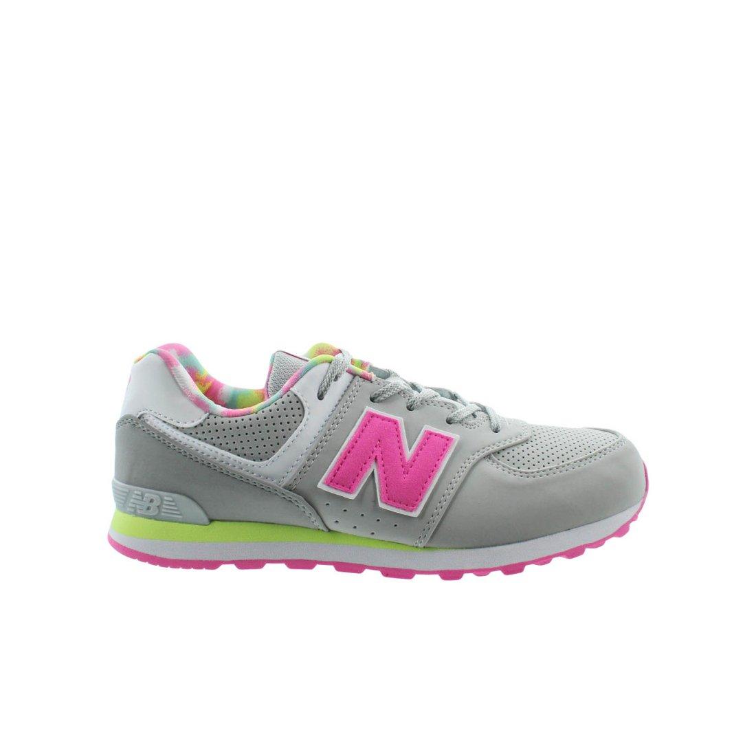 new balance 574 green and pink