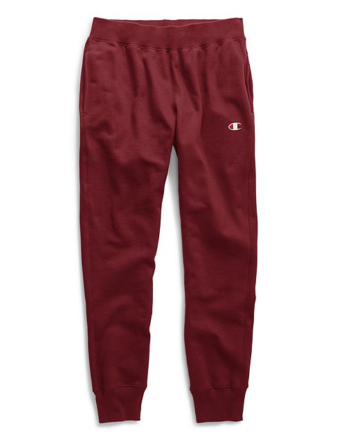 champion joggers red