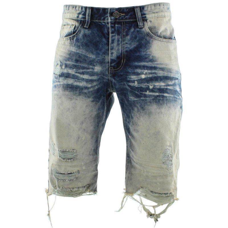 grindhouse men's black distressed jeans