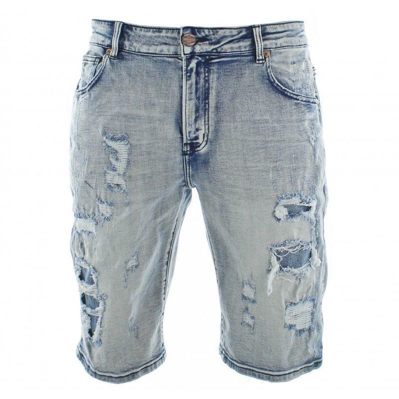 mens denim shorts distressed