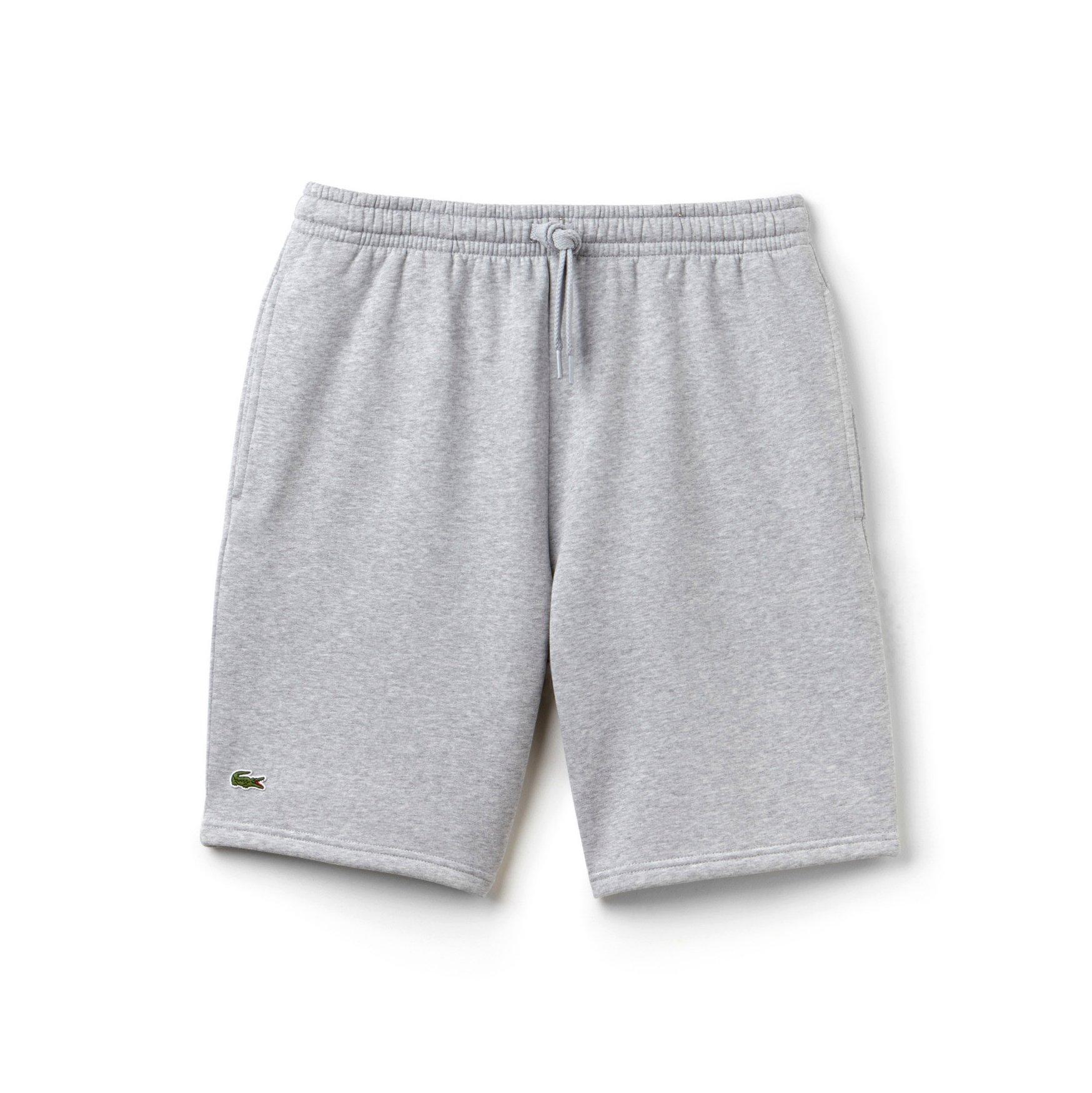 lacoste mens fleece shorts