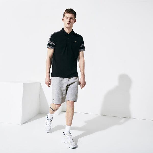 lacoste shorts grey