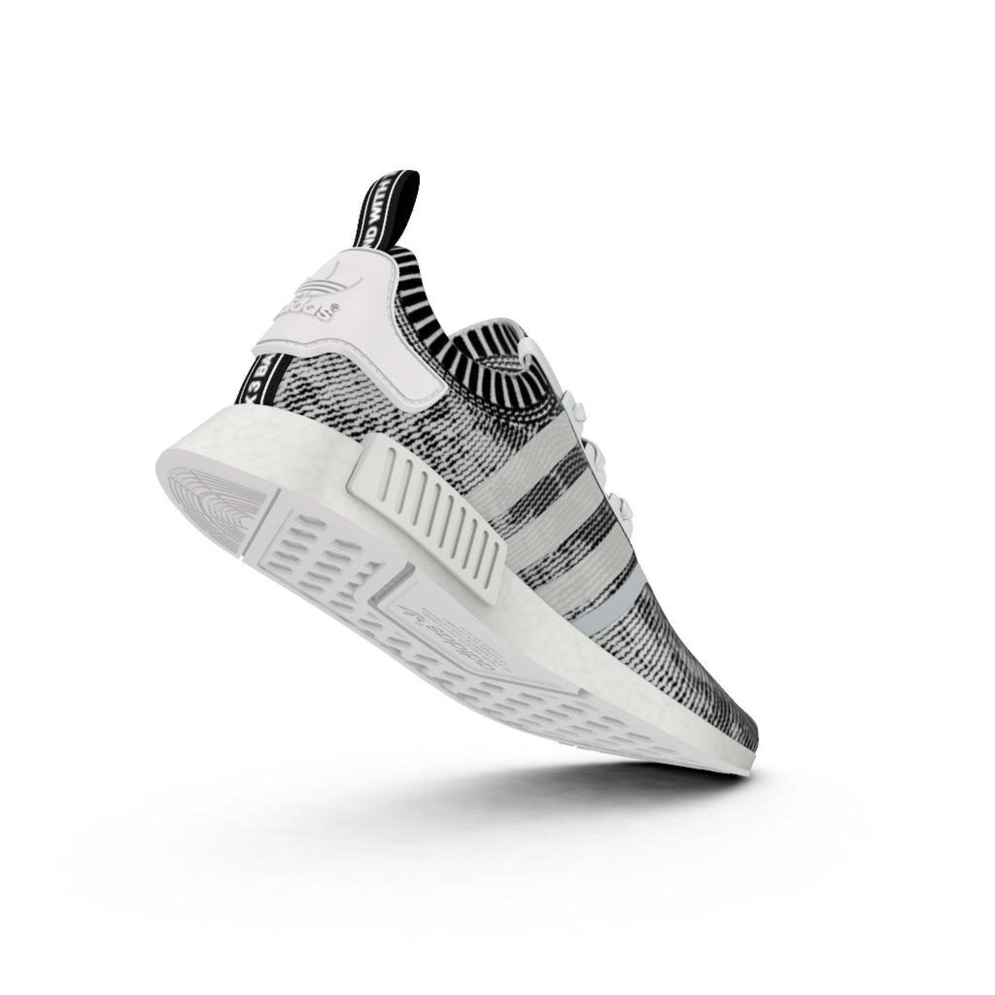 adidas nmd r1 primeknit white mens