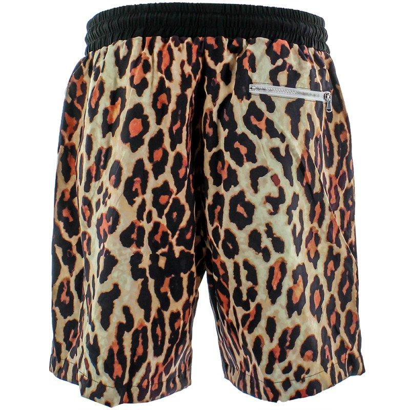 cheetah print basketball shorts