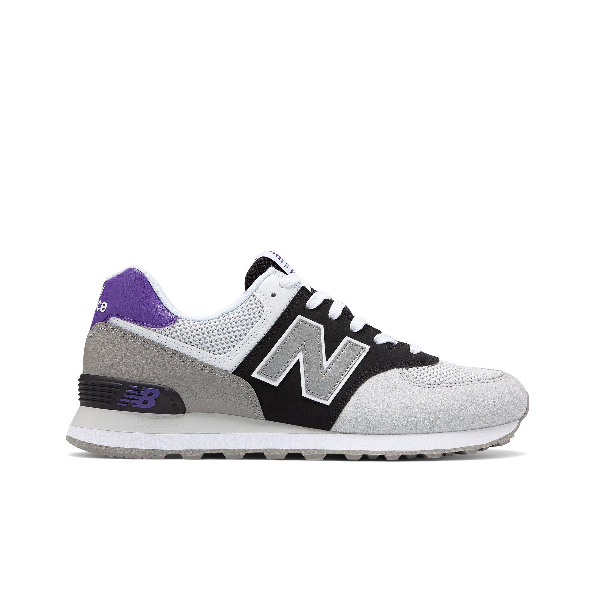 new balance 574 black and purple