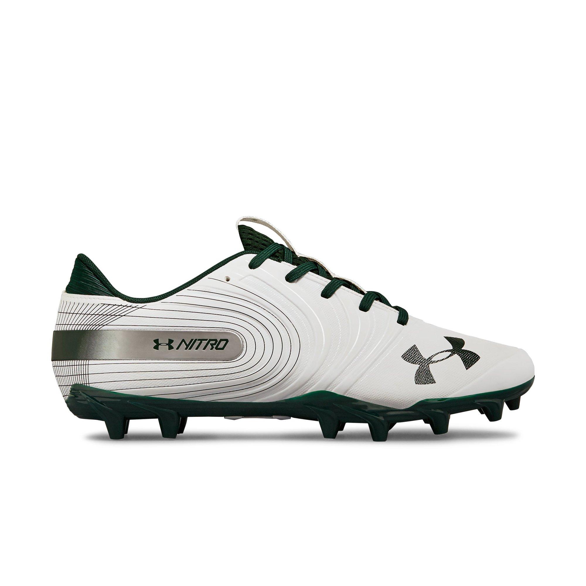 under armour green football cleats
