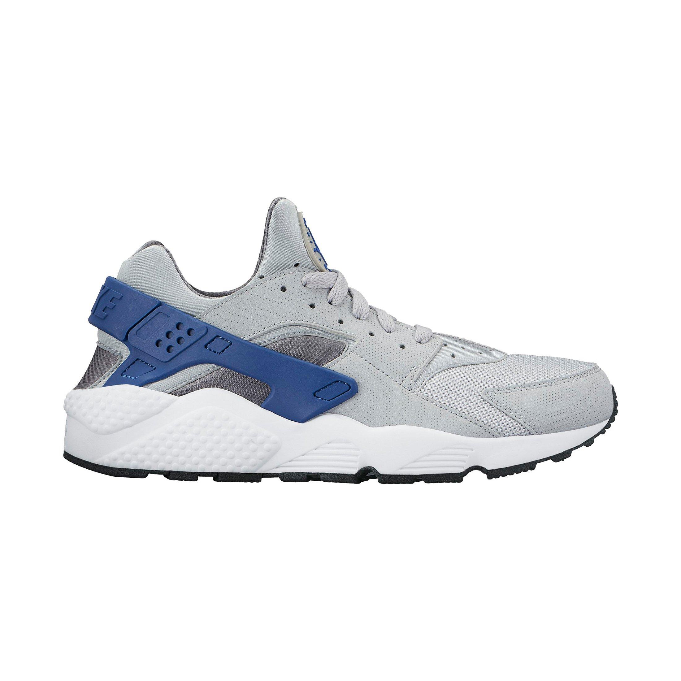 nike huarache mens blue and grey