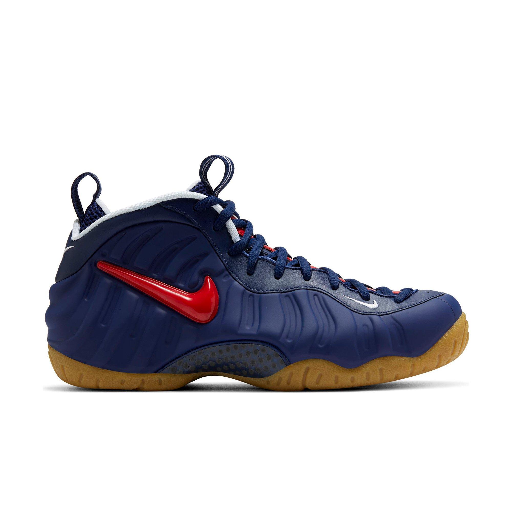 nike foamposite red and blue