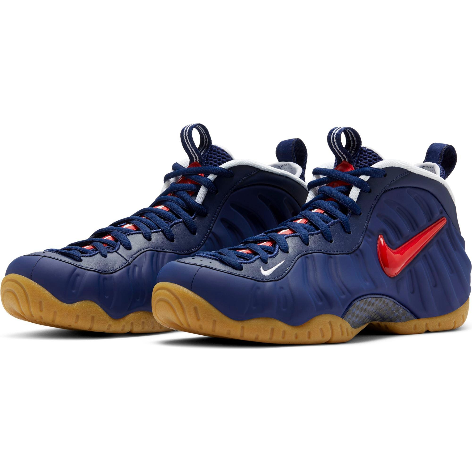 nike air foamposite pro blue void university red