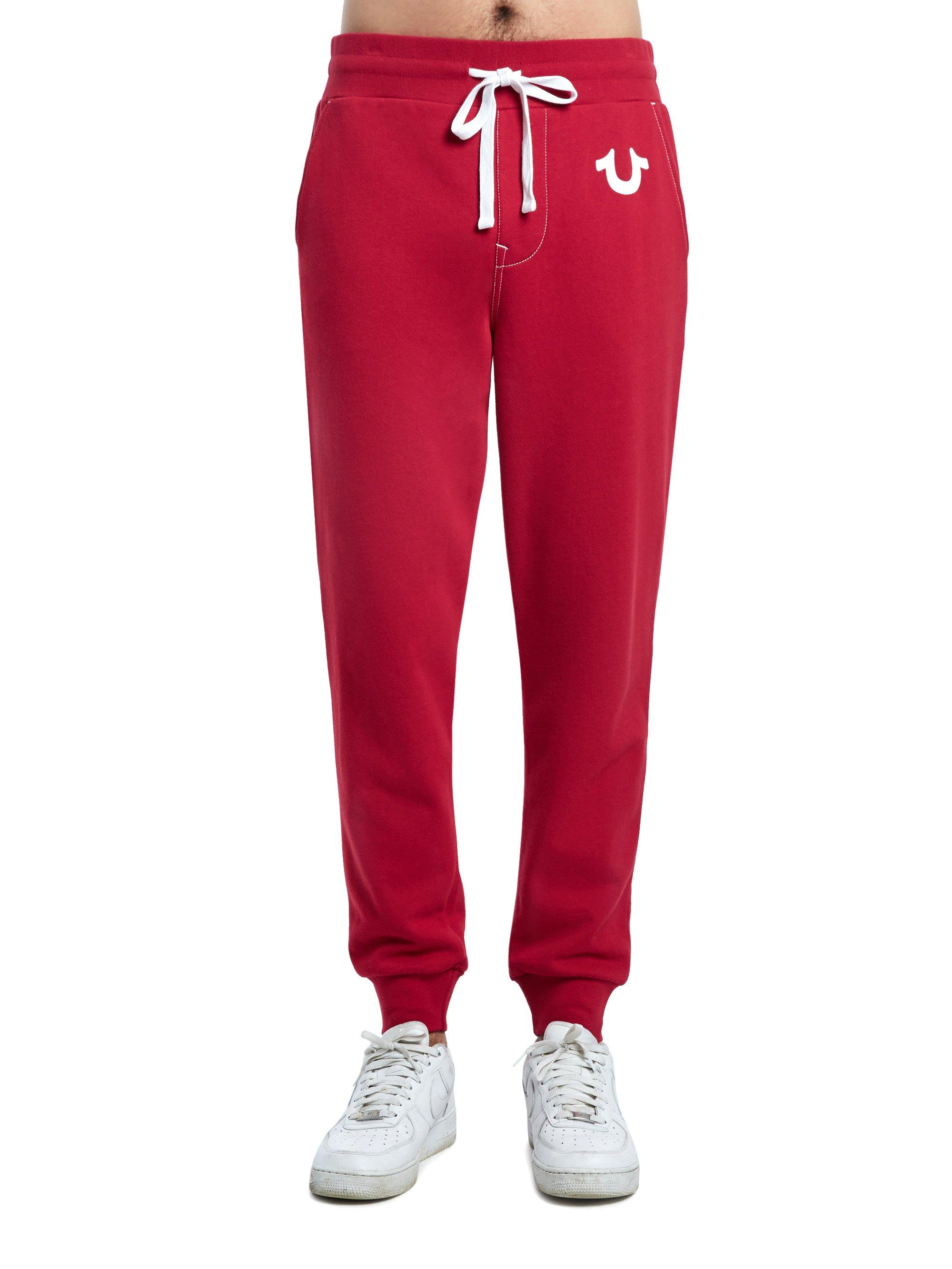 red true religion sweatpants