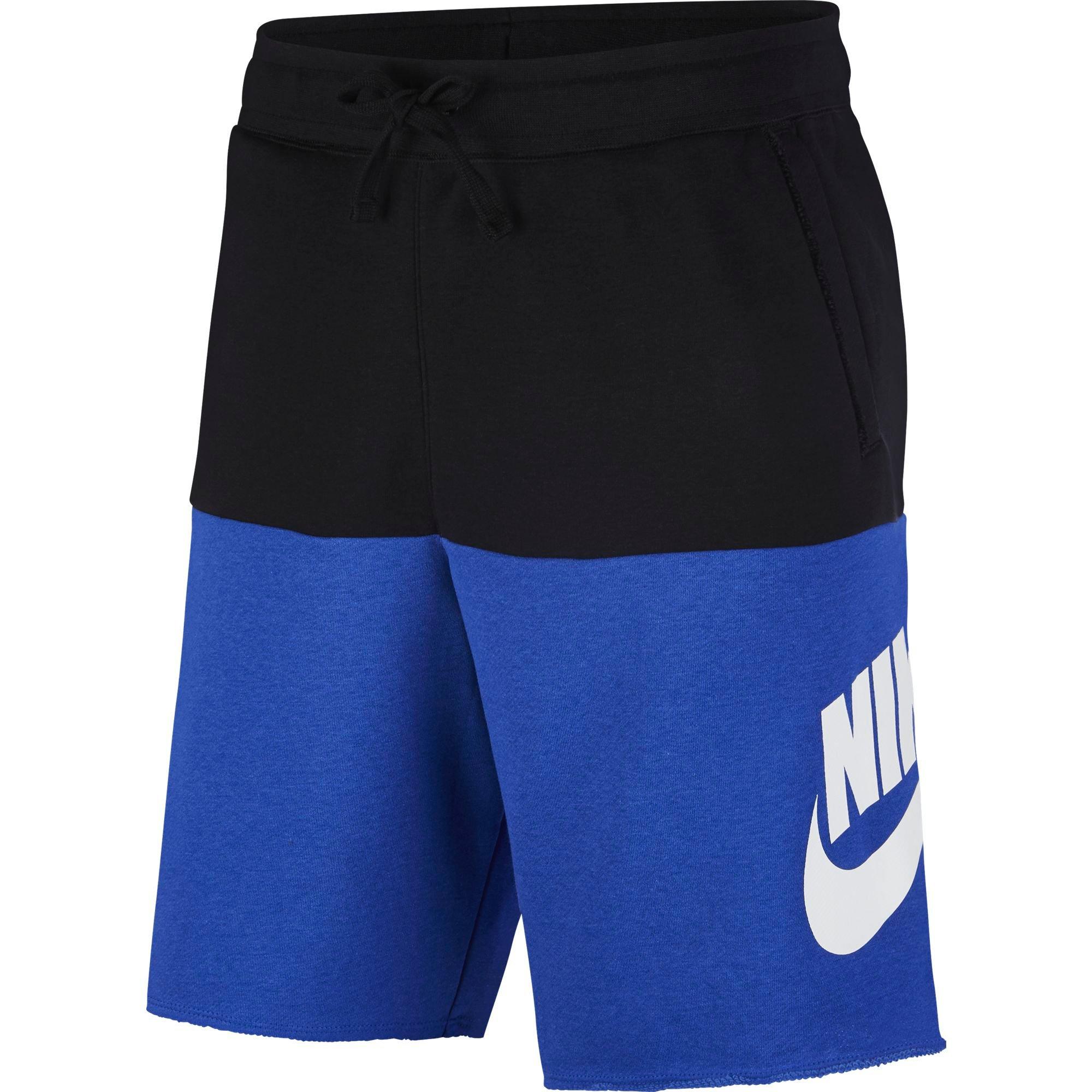 black and blue nike shorts