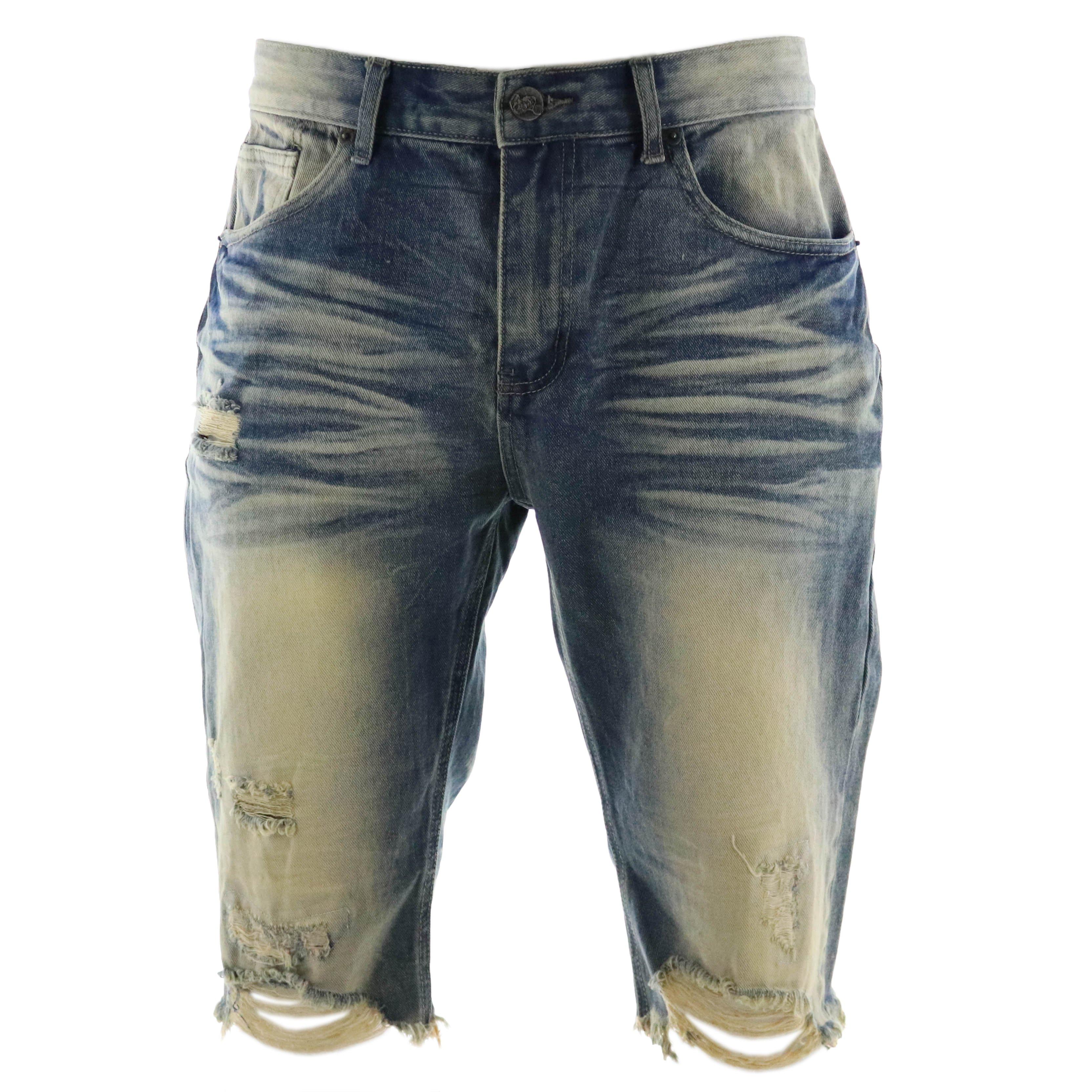 grindhouse men's black distressed jeans