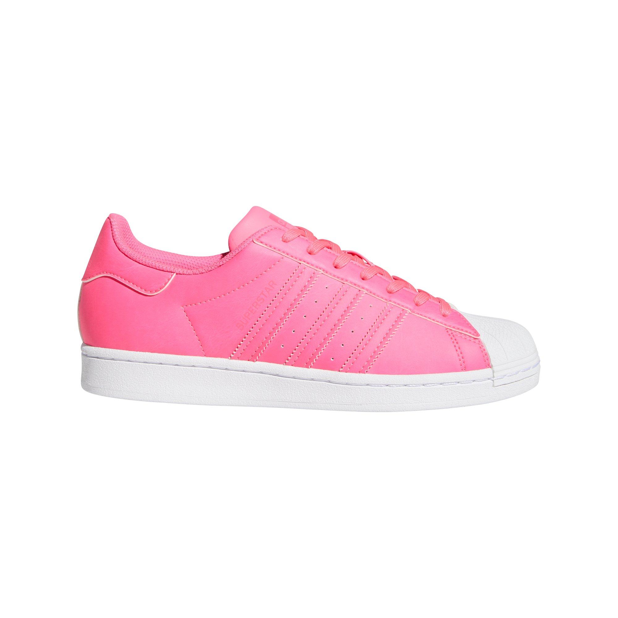 pink and white adidas superstars