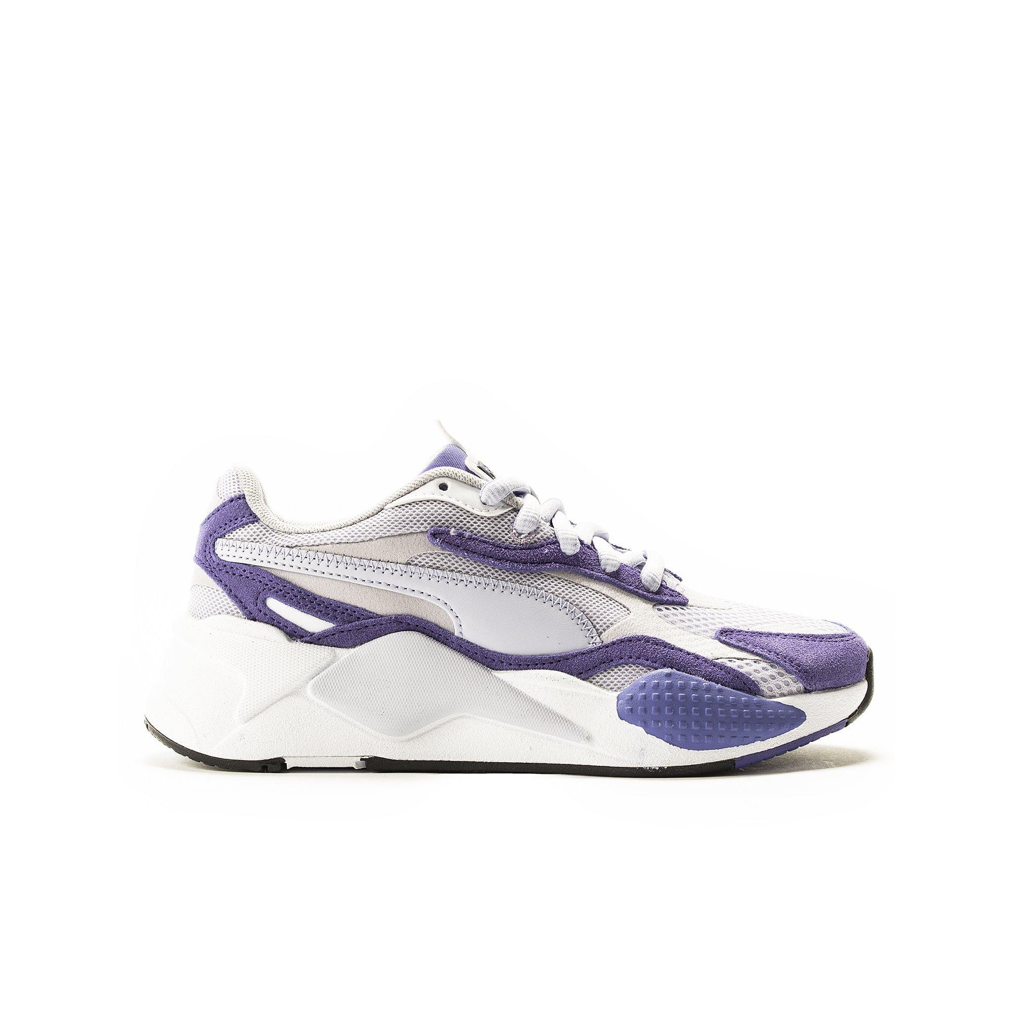 purple and white pumas