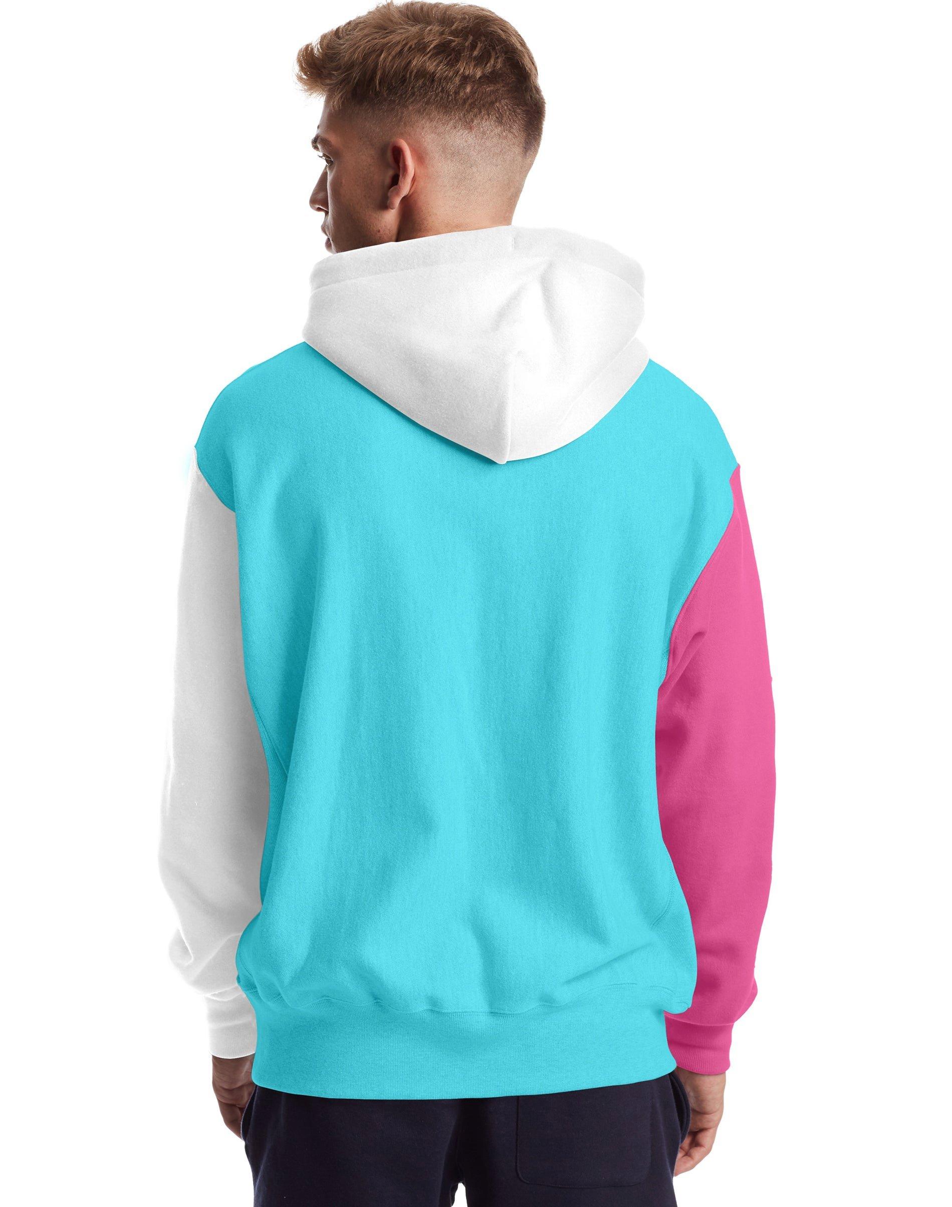 color block champion hoodie